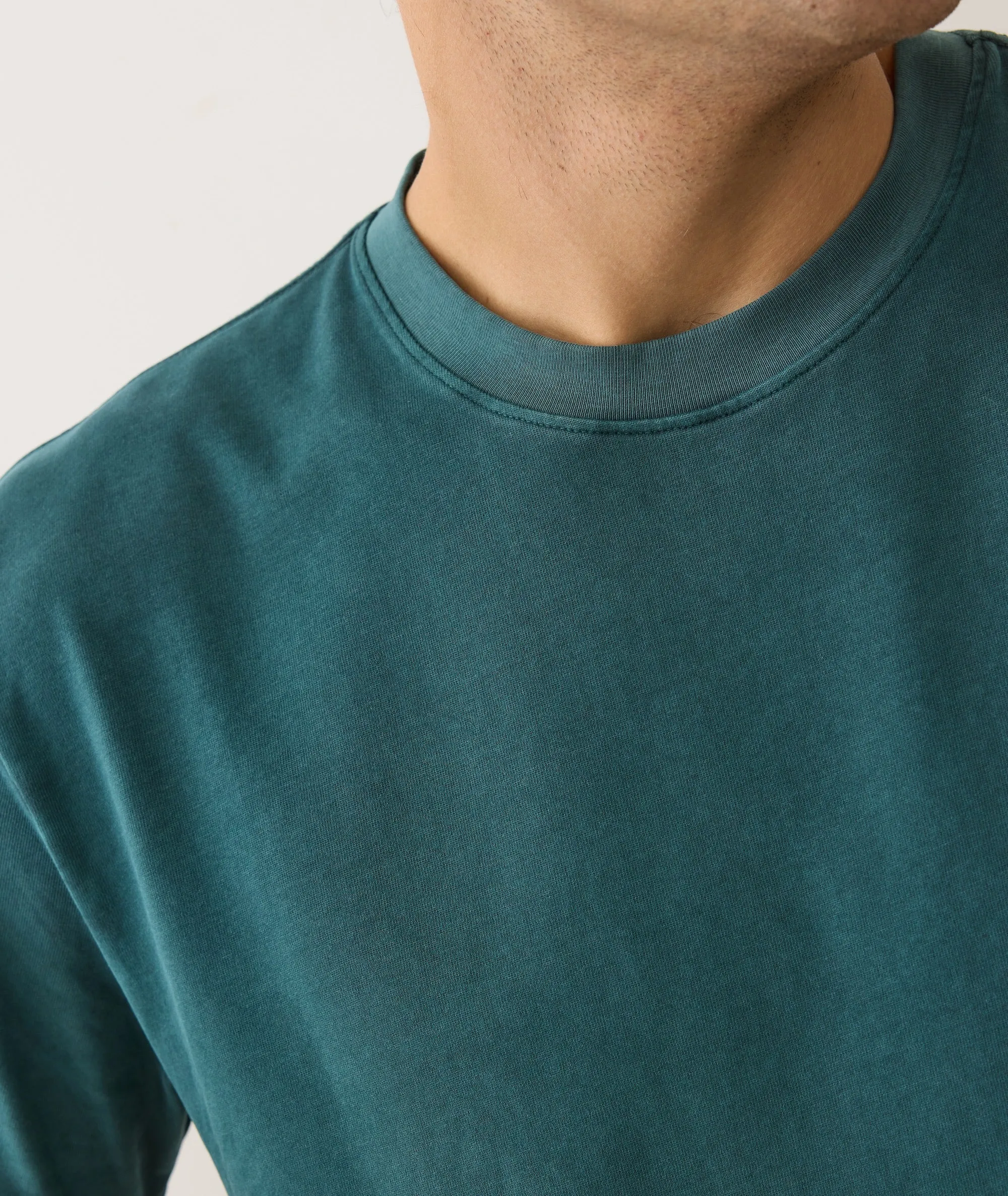 Men's Luxe 250 Tee in Rainforest sold by Marine Layer product image thumbnail 4