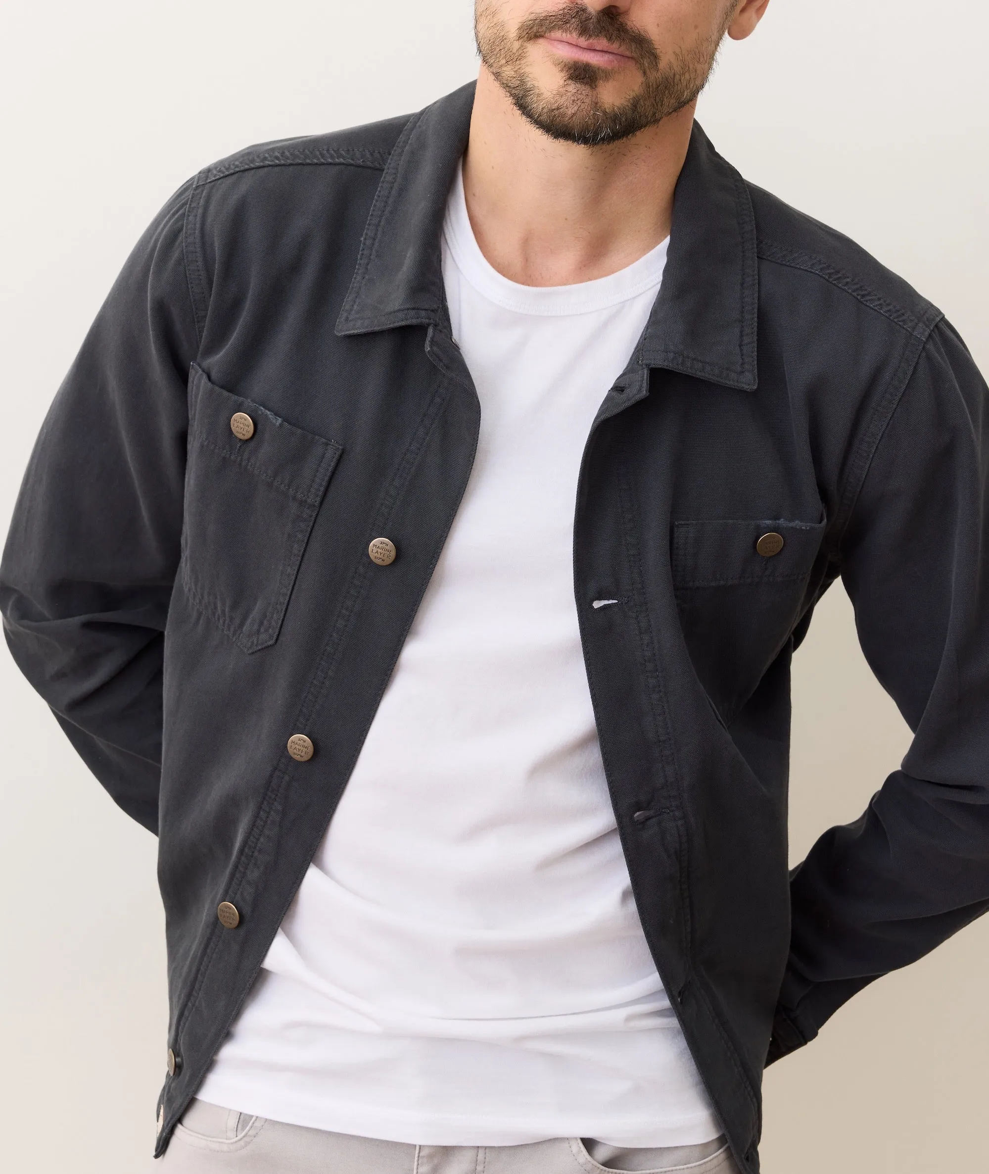 Patrick Canvas Jacket sold by Marine Layer product image thumbnail 3