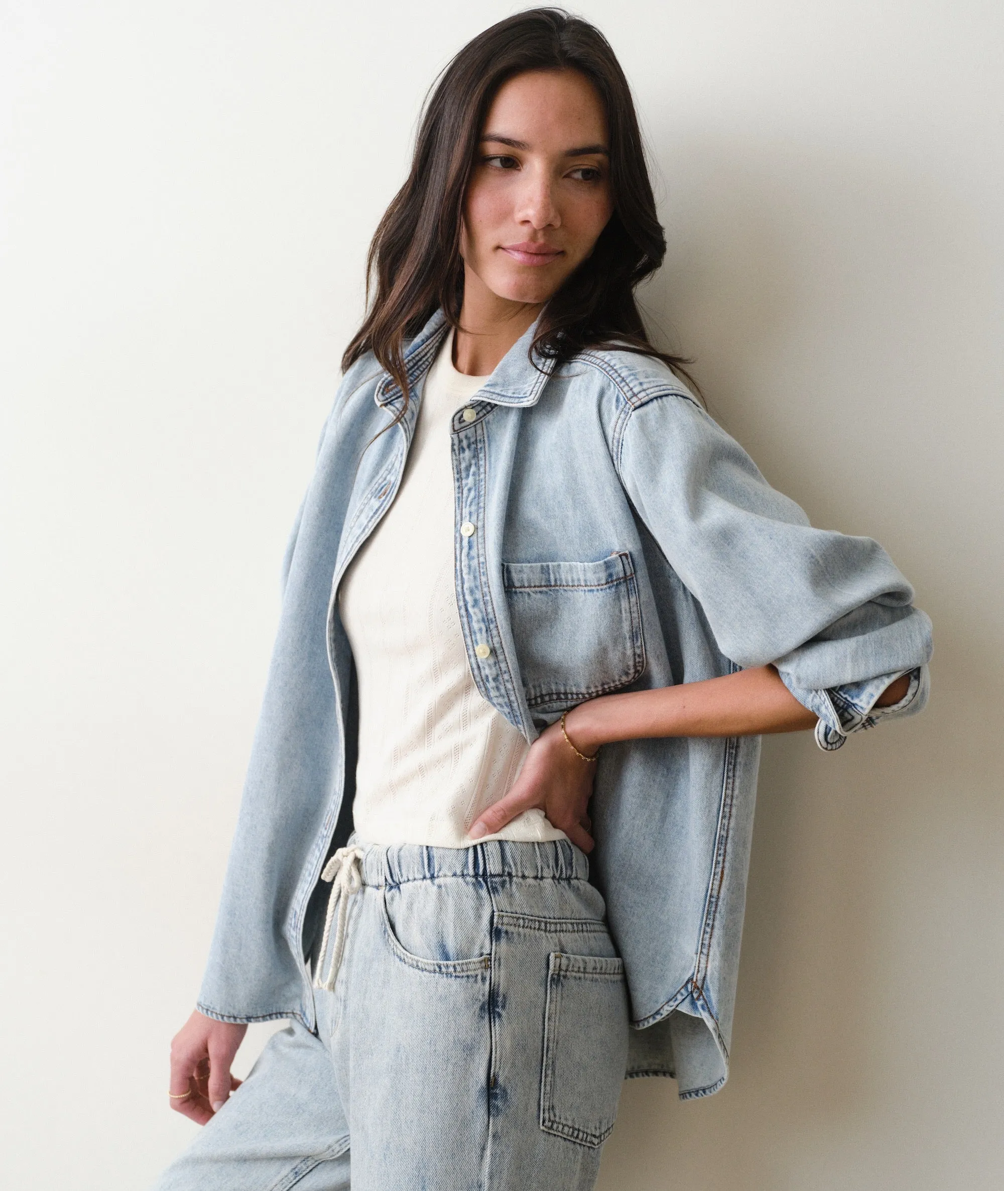 Jane Relaxed Denim Shirt sold by Marine Layer product image thumbnail 3