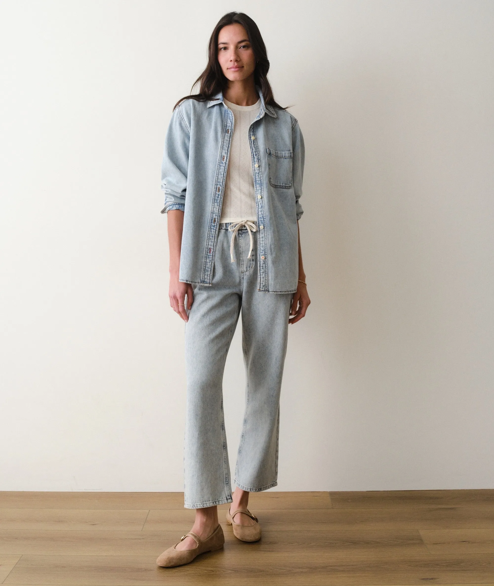 Jane Relaxed Denim Shirt sold by Marine Layer product image thumbnail 4