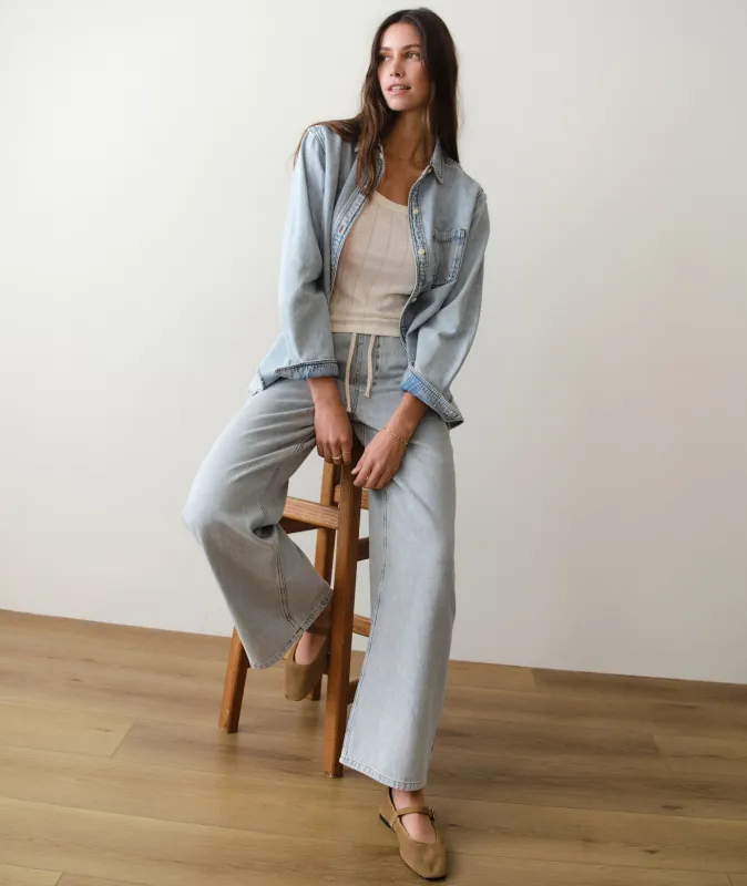 Ella Wide Leg Pant made by Marine Layer
