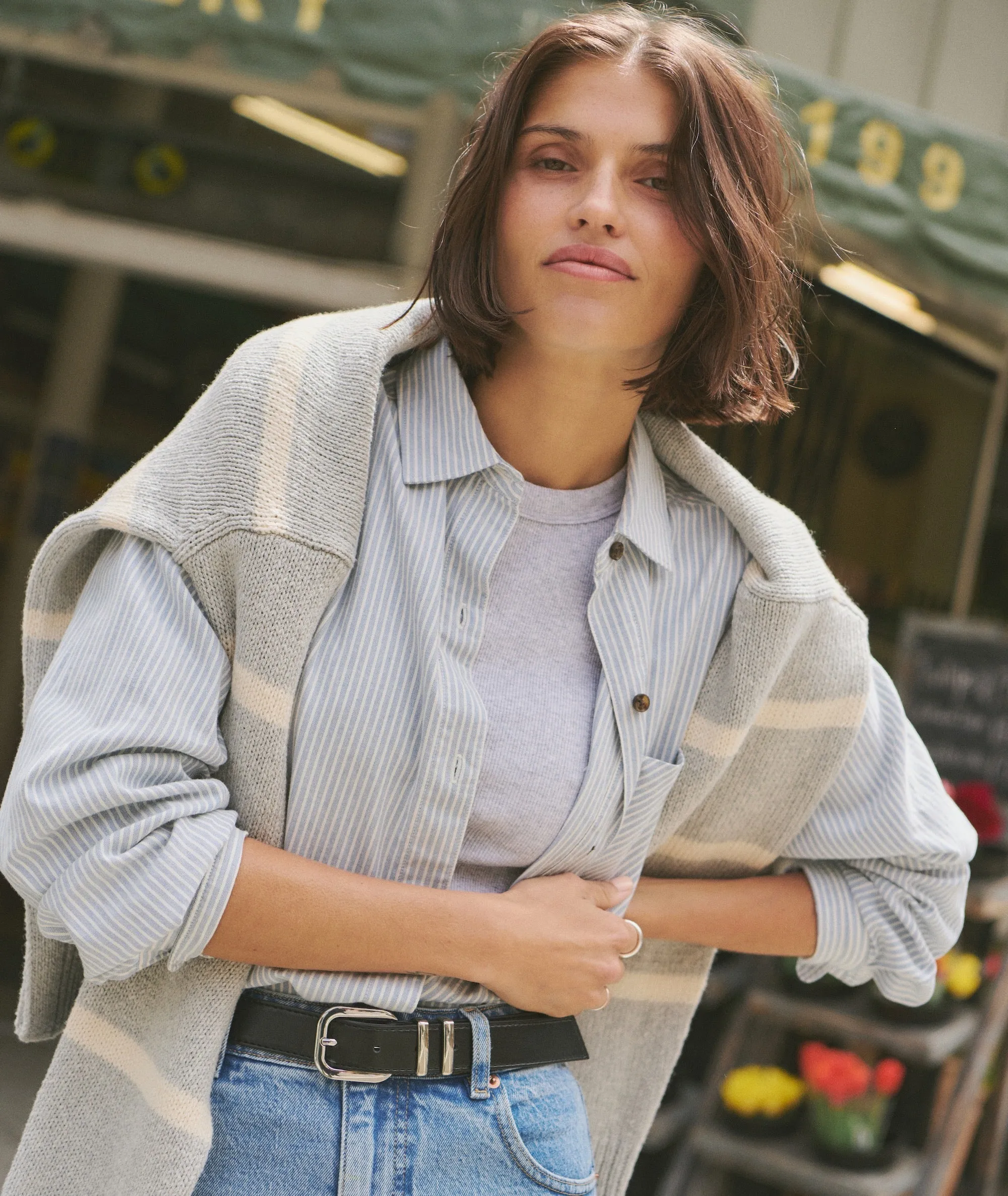 Jane Relaxed California Oxford Shirt sold by Marine Layer product image thumbnail 5