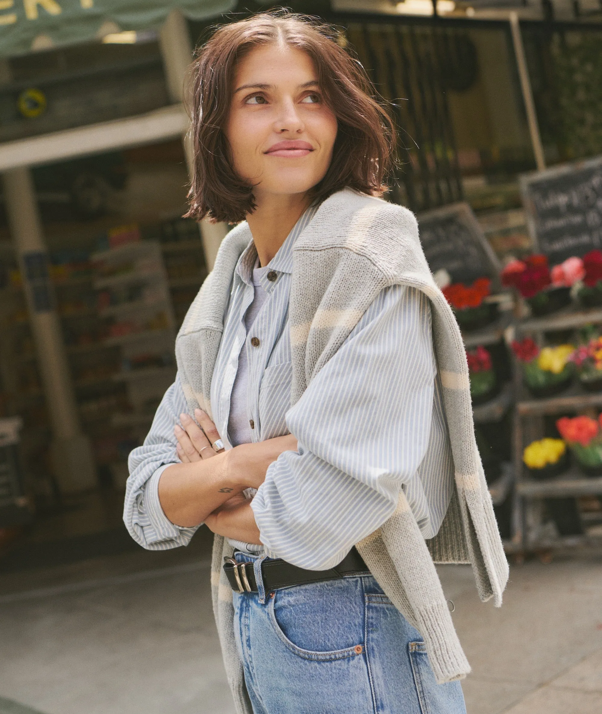 Jane Relaxed California Oxford Shirt sold by Marine Layer product image thumbnail 3
