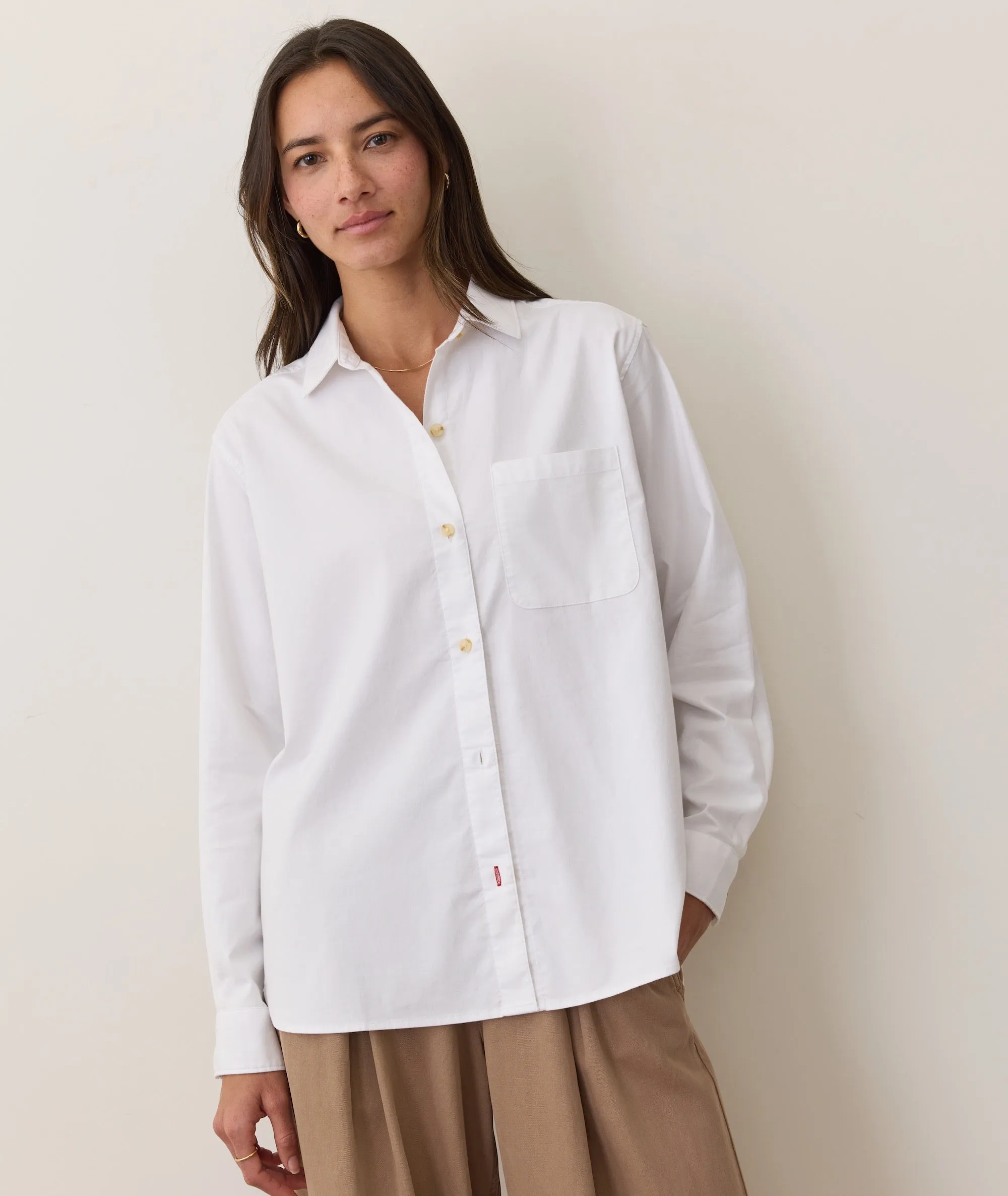 Jane Relaxed California Oxford Shirt sold by Marine Layer product image thumbnail 2