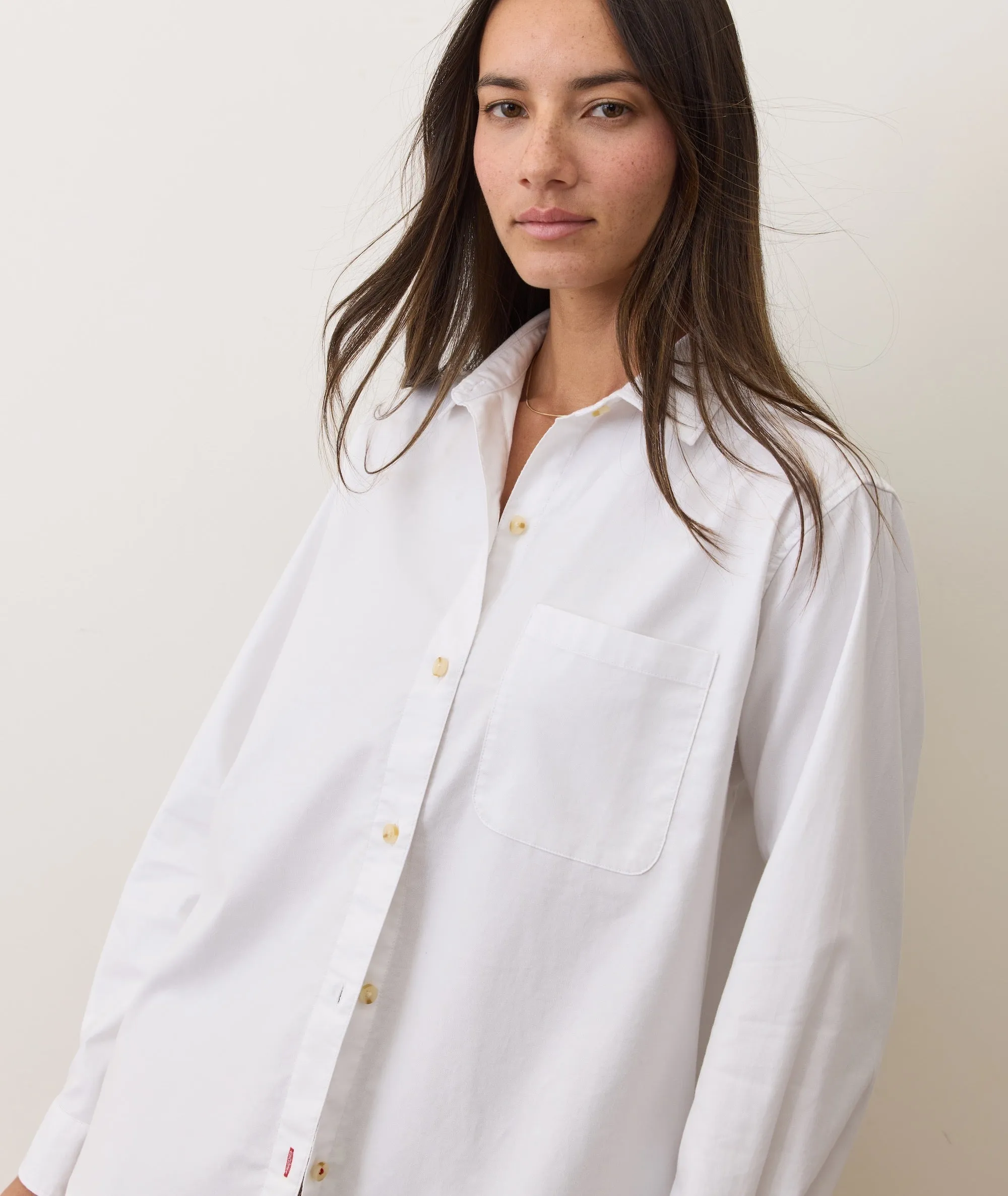 Jane Relaxed California Oxford Shirt sold by Marine Layer product image thumbnail 3