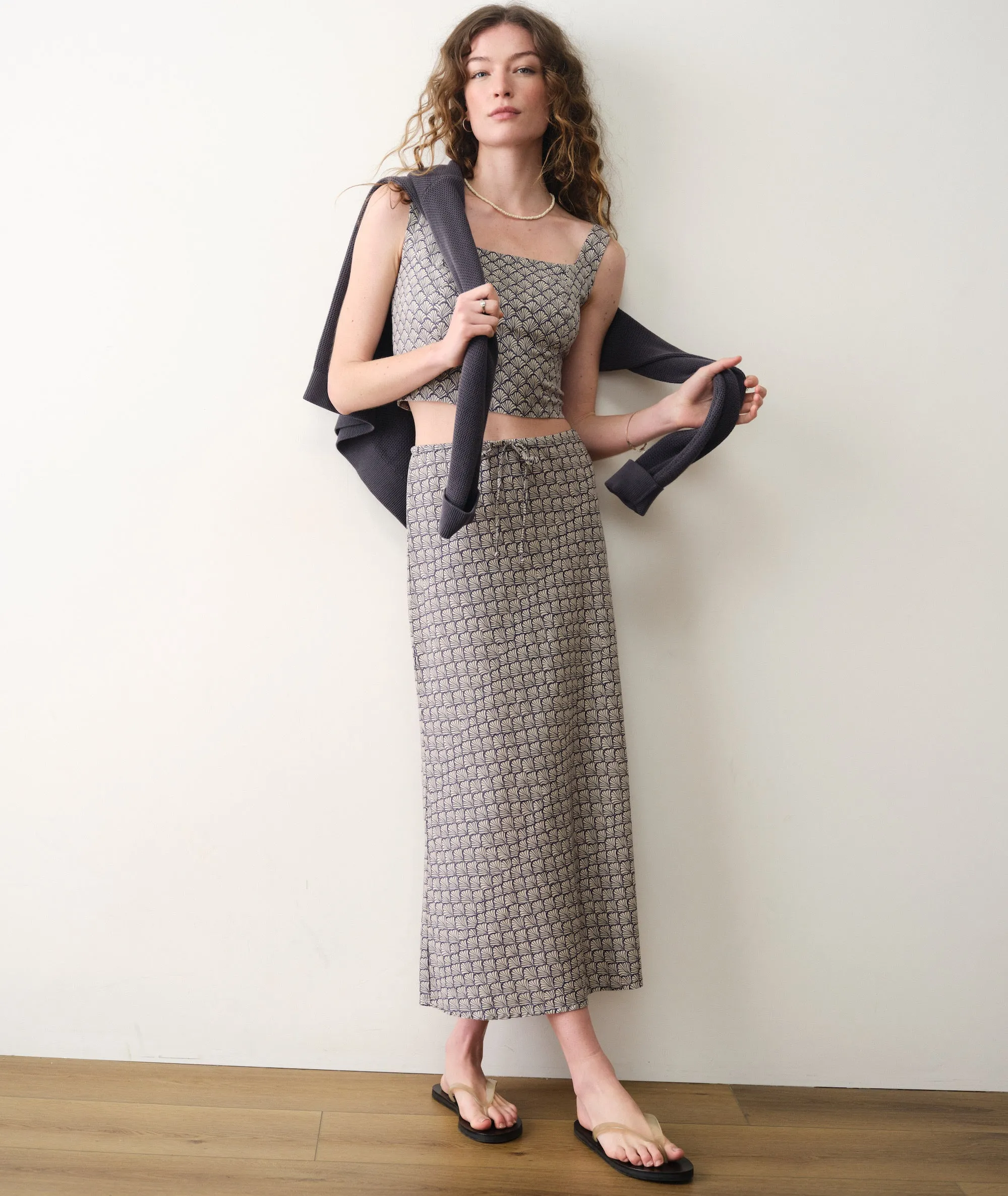 Avery Hemp Midi Skirt sold by Marine Layer product image thumbnail 3