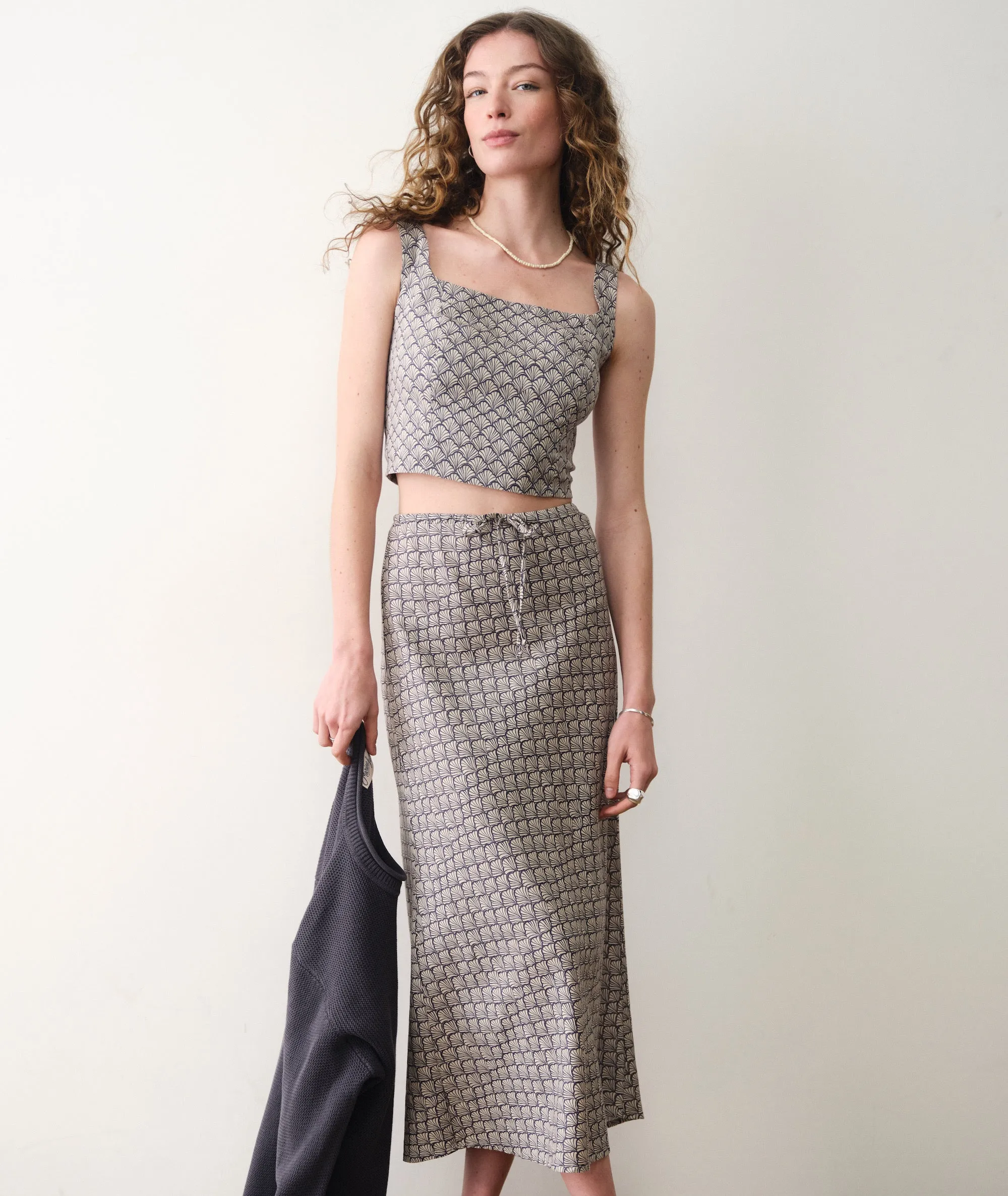 Avery Hemp Midi Skirt sold by Marine Layer product image thumbnail 4