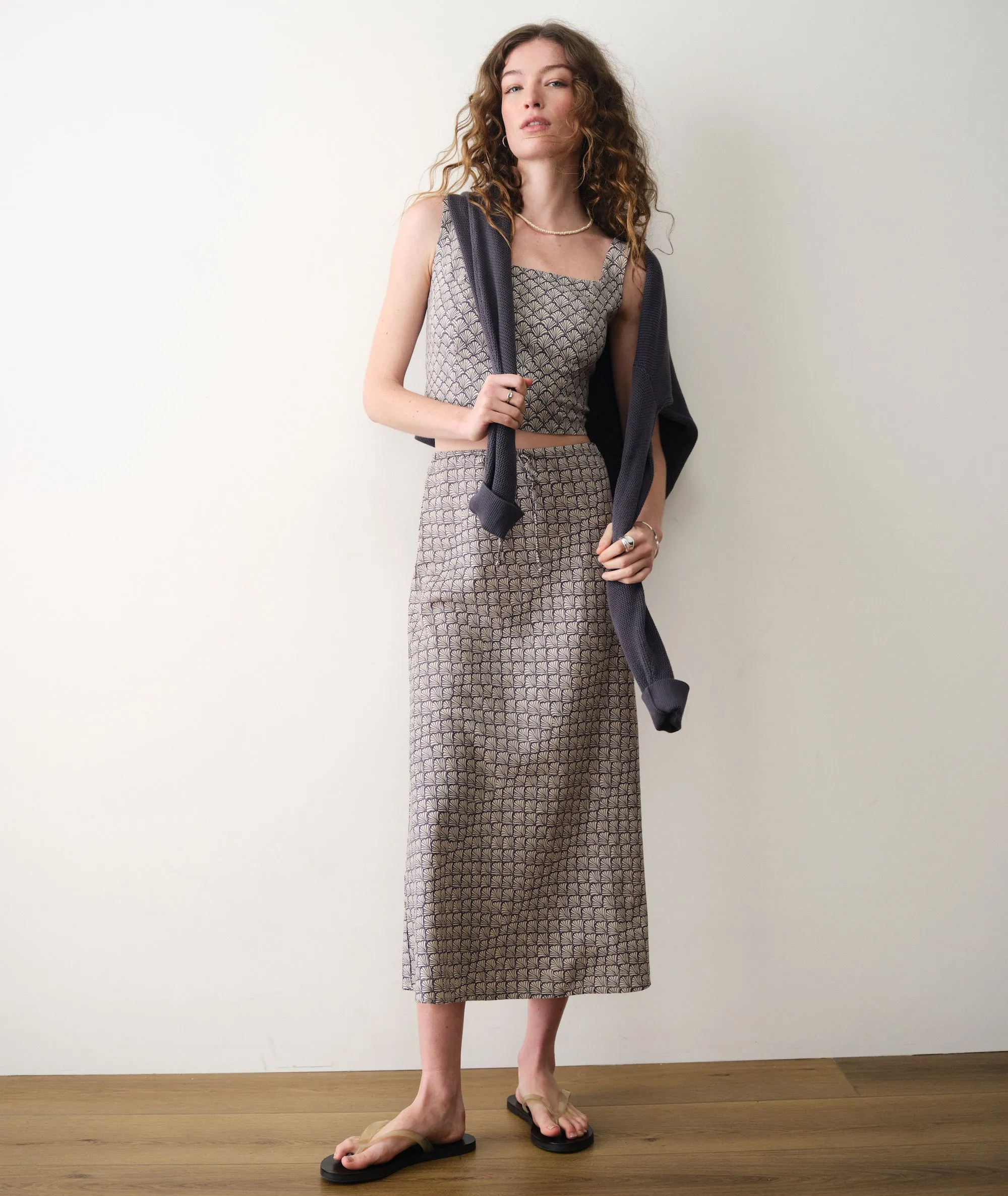 Avery Hemp Midi Skirt sold by Marine Layer product image thumbnail 2