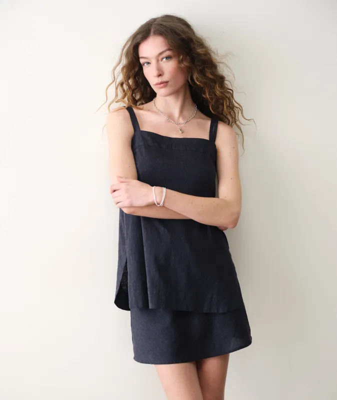 Avery Hemp Mini Skirt made by Marine Layer