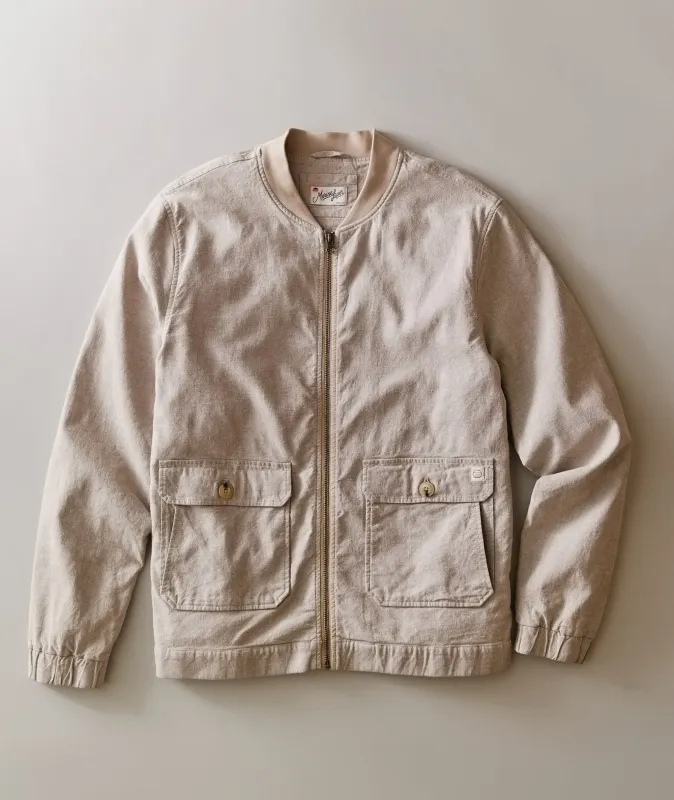 Hemp Bomber Jacket made by Marine Layer
