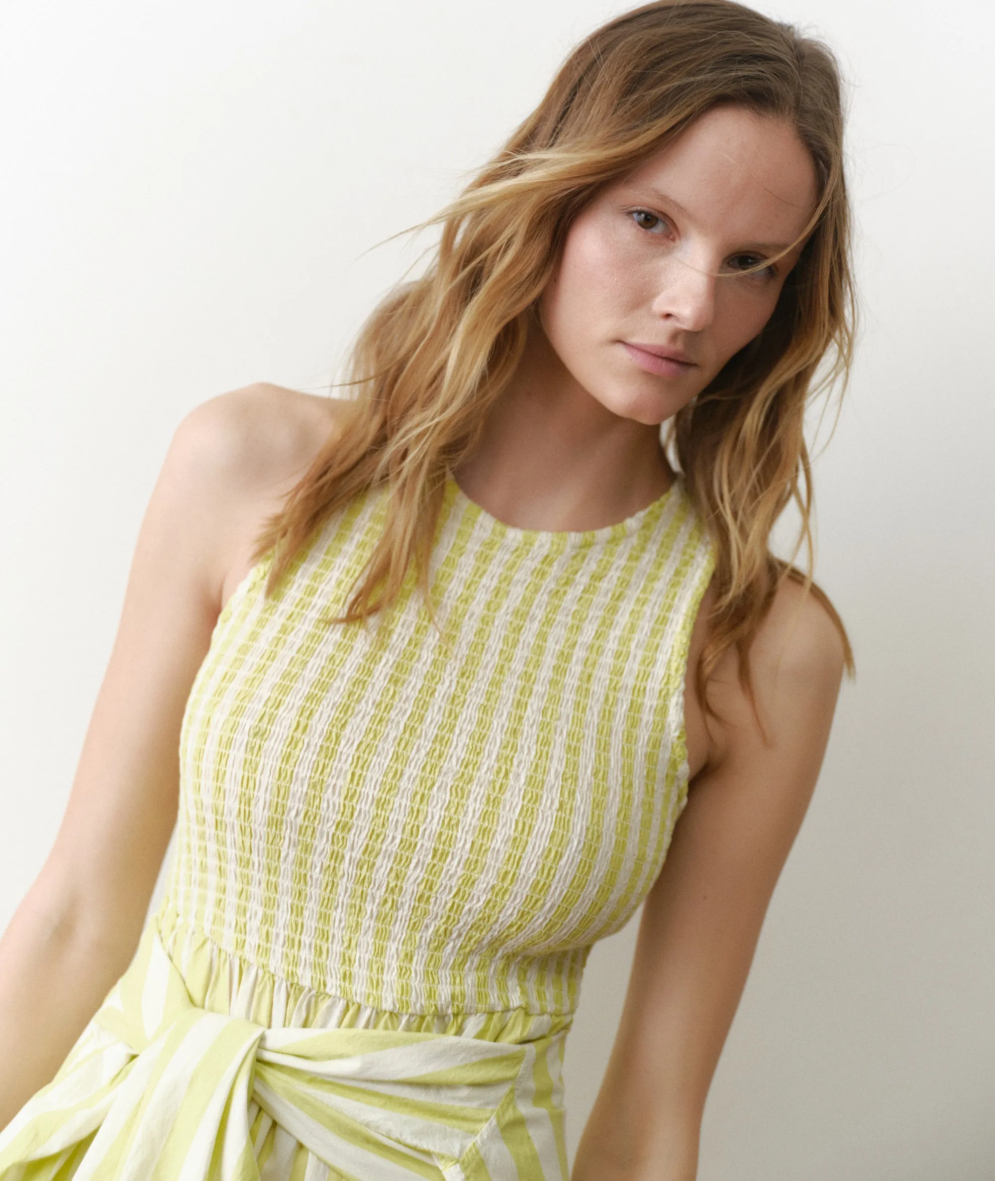 Darcy Poplin Smocked Dress sold by Marine Layer product image thumbnail 5