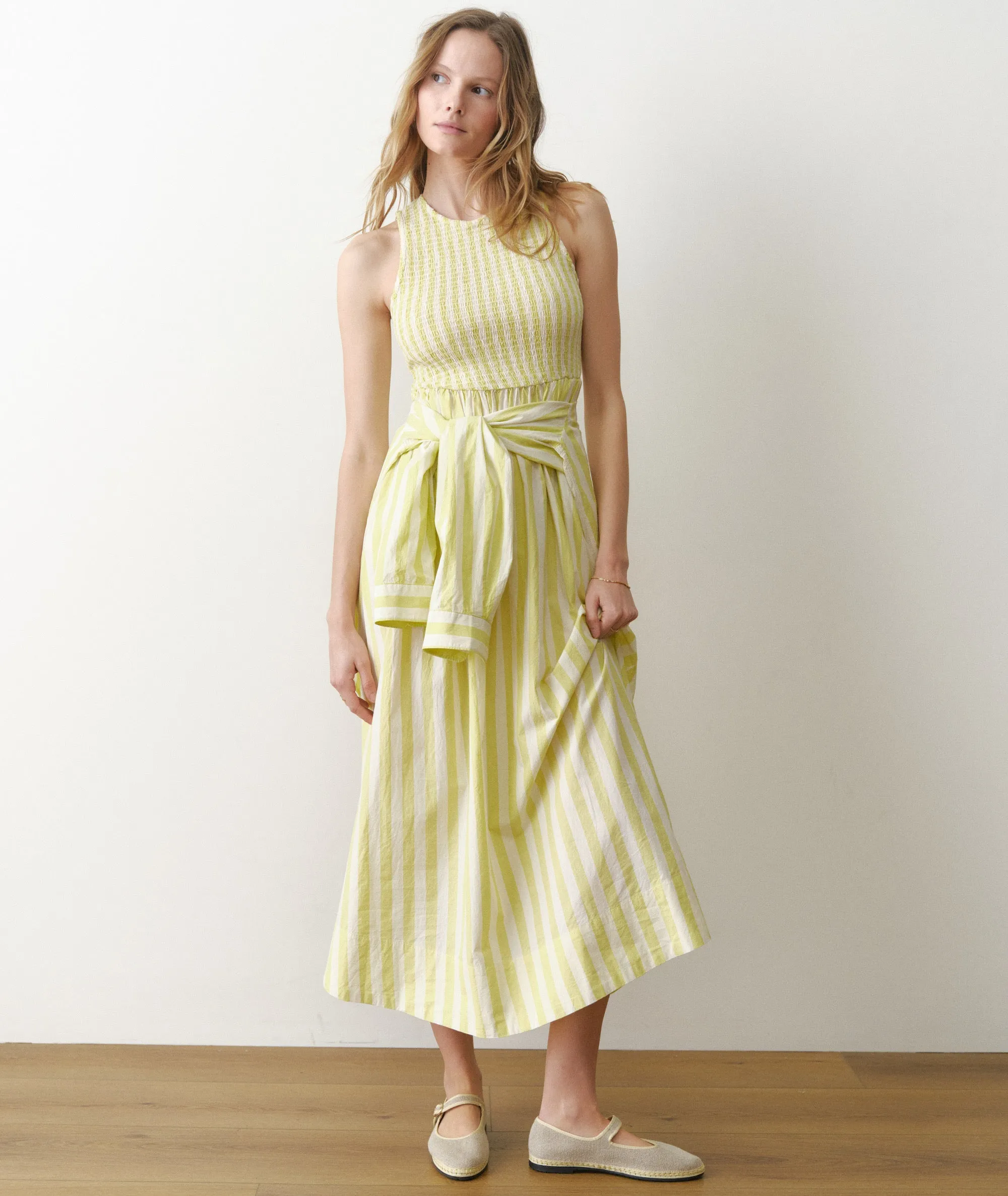 Darcy Poplin Smocked Dress sold by Marine Layer product image thumbnail 3