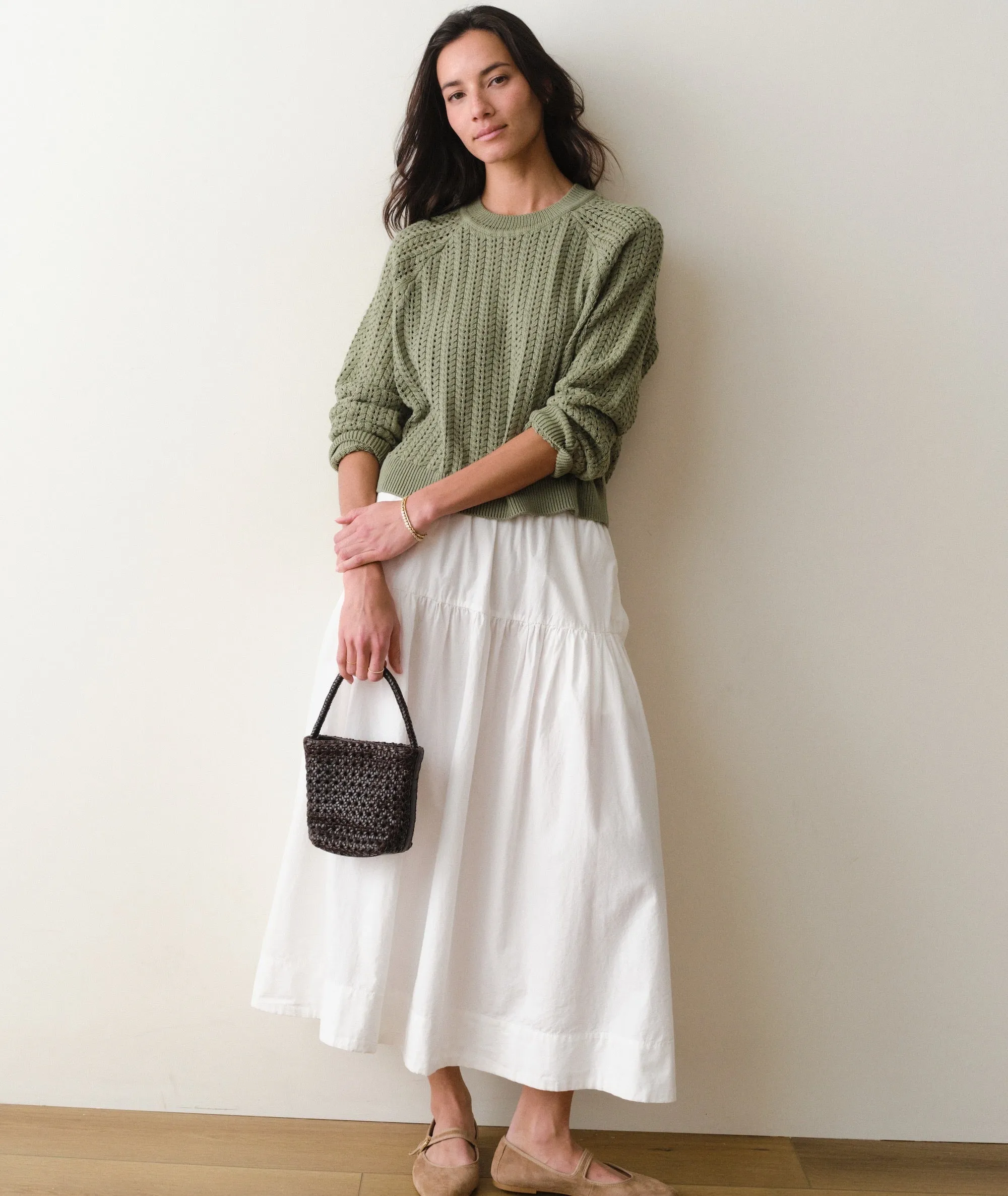 Mina Pointelle Sweater sold by Marine Layer product image thumbnail 4