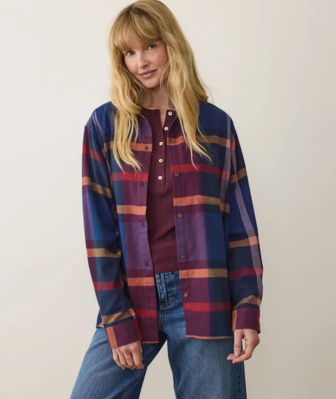 Jane Relaxed Cotton Shirt made by Marine Layer