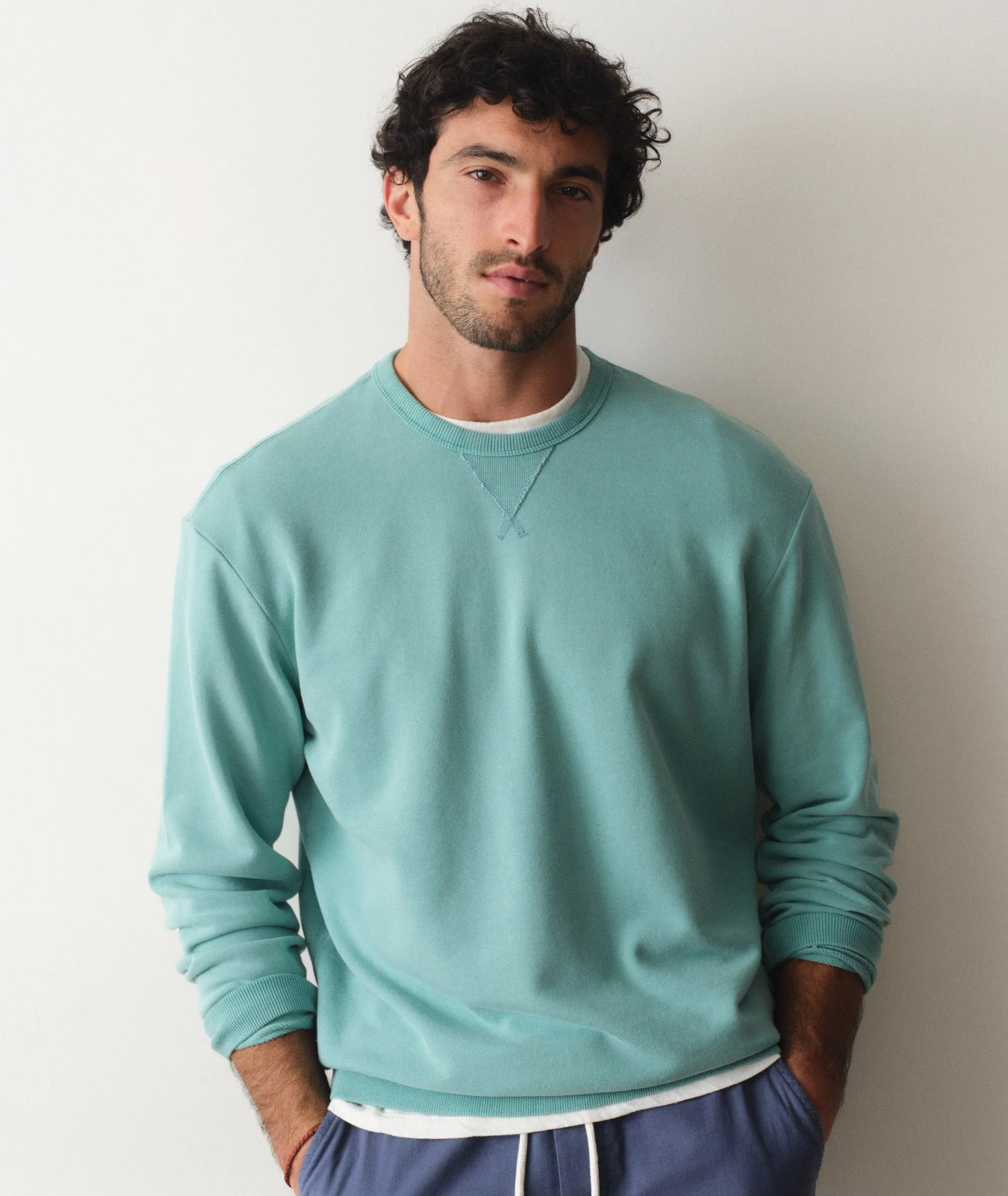 Cloud 9 Terry Relaxed Crewneck sold by Marine Layer product image thumbnail 2