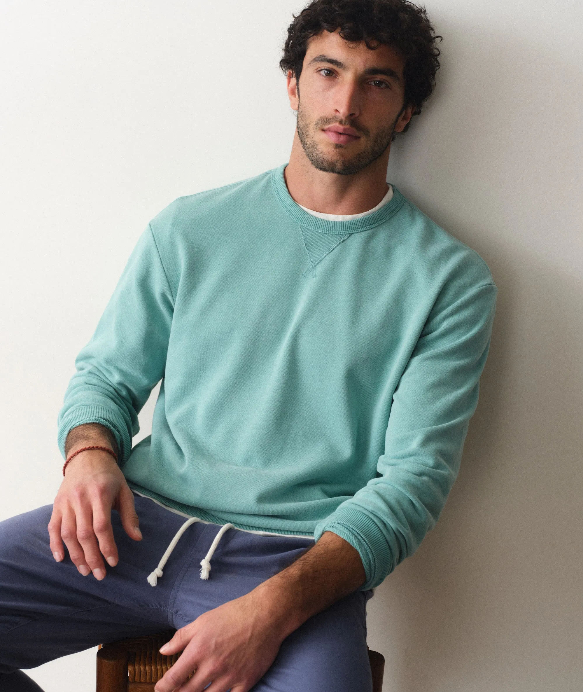 Cloud 9 Terry Relaxed Crewneck sold by Marine Layer product image thumbnail 3
