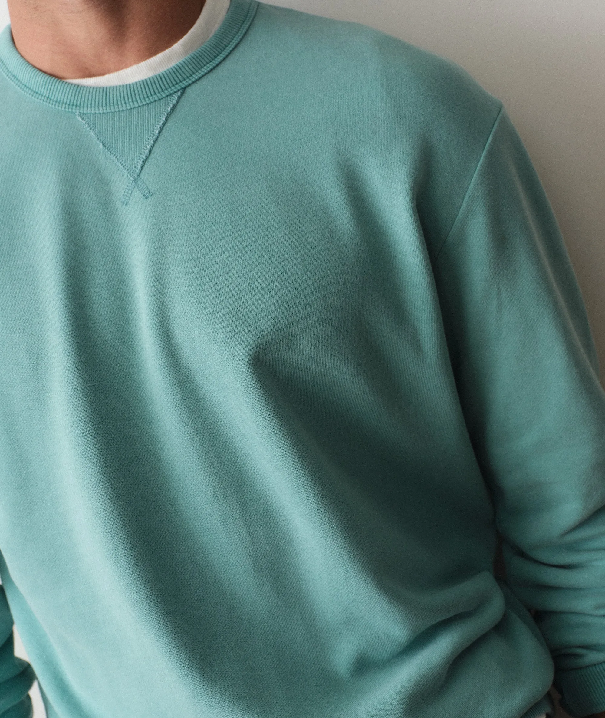Cloud 9 Terry Relaxed Crewneck sold by Marine Layer product image thumbnail 4