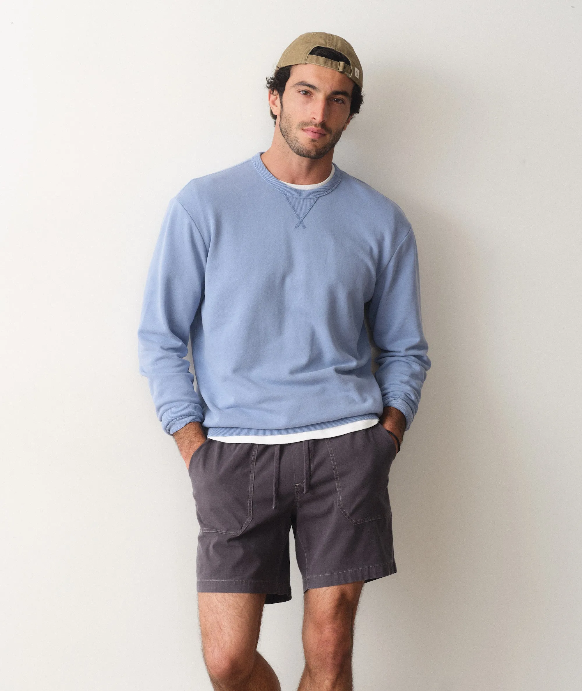 Cloud 9 Terry Relaxed Crewneck sold by Marine Layer product image thumbnail 3
