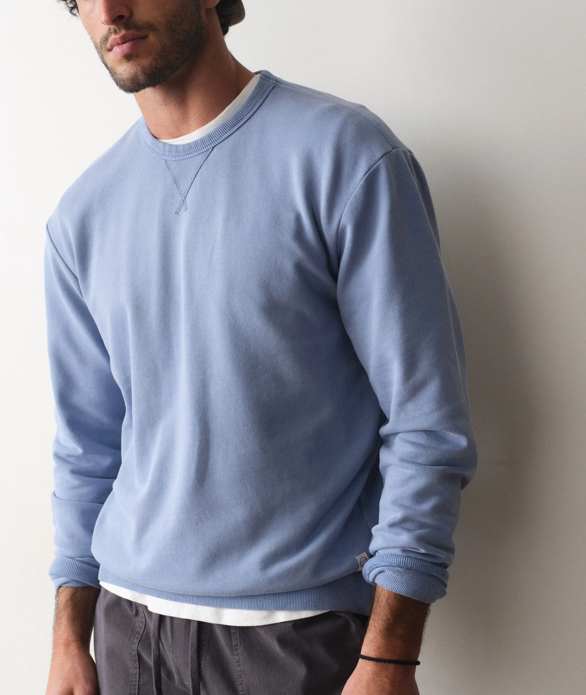 Cloud 9 Terry Relaxed Crewneck sold by Marine Layer product image thumbnail 4