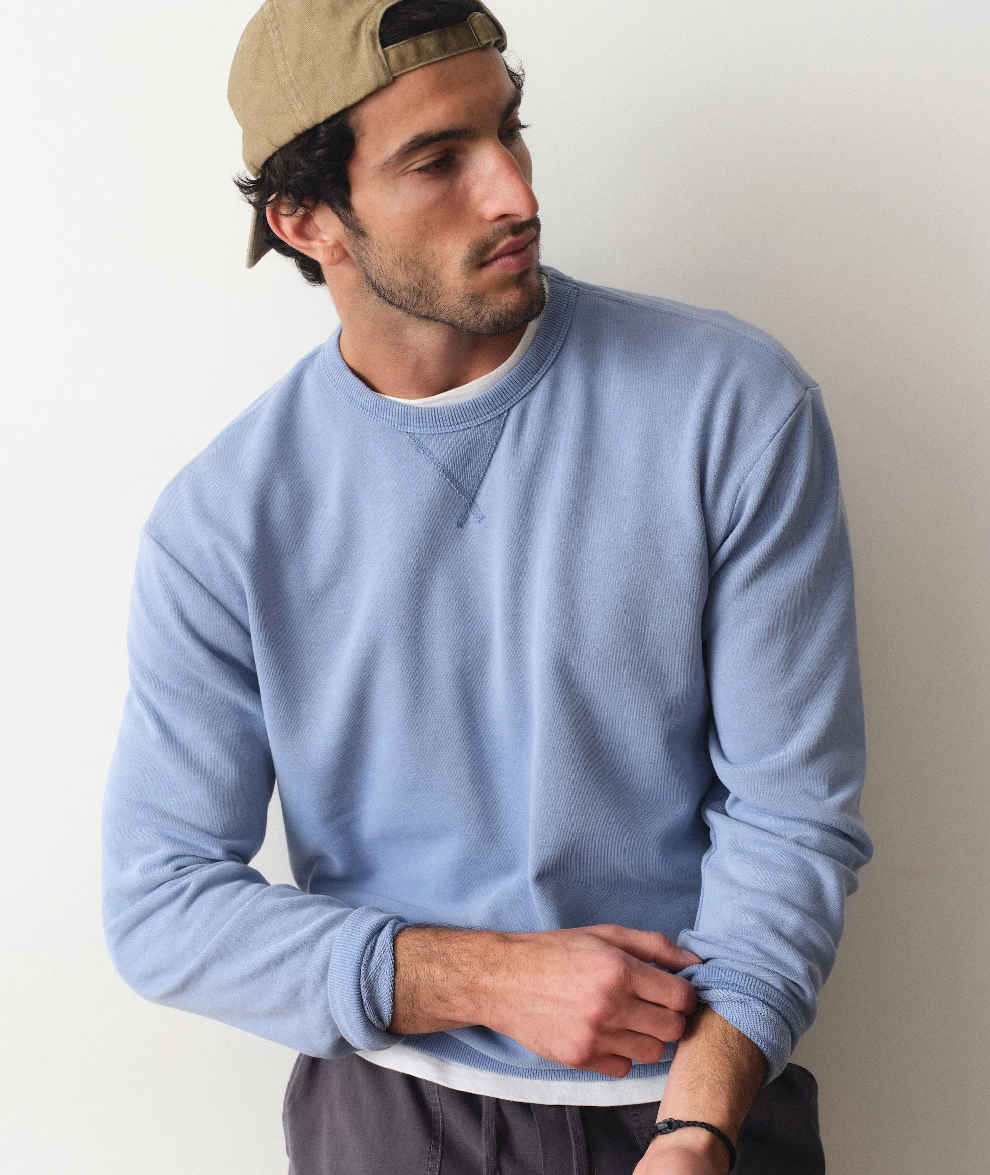 Cloud 9 Terry Relaxed Crewneck sold by Marine Layer product image thumbnail 2