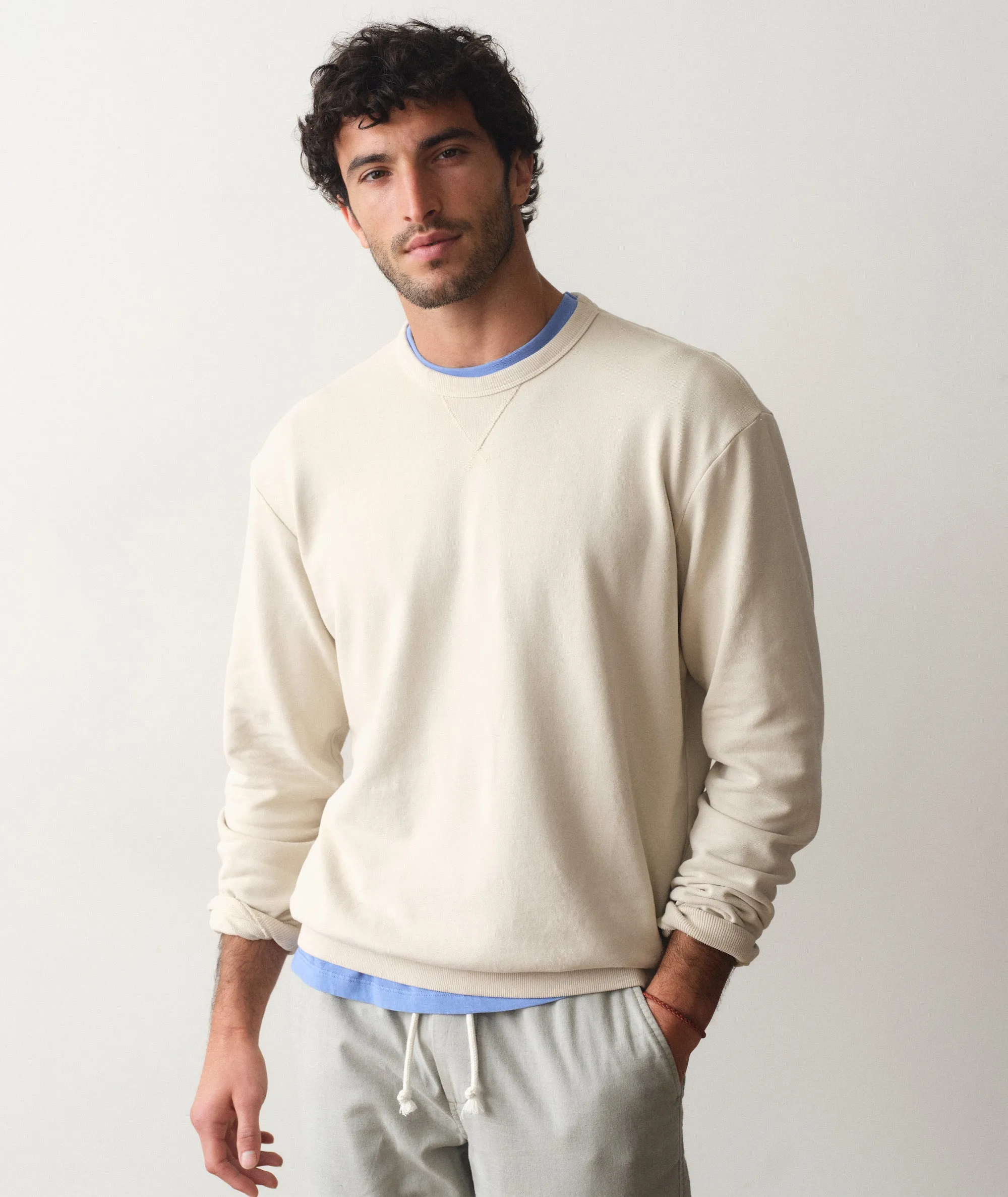 Cloud 9 Terry Relaxed Crewneck sold by Marine Layer product image thumbnail 2