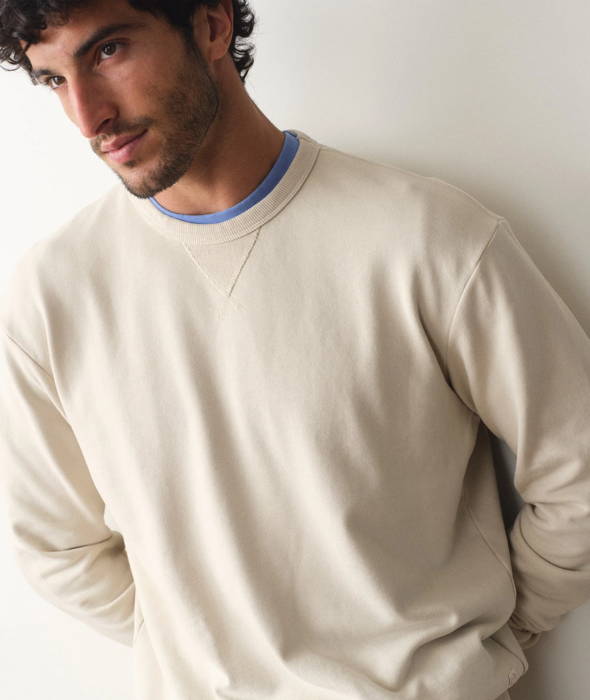 Cloud 9 Terry Relaxed Crewneck sold by Marine Layer product image thumbnail 4