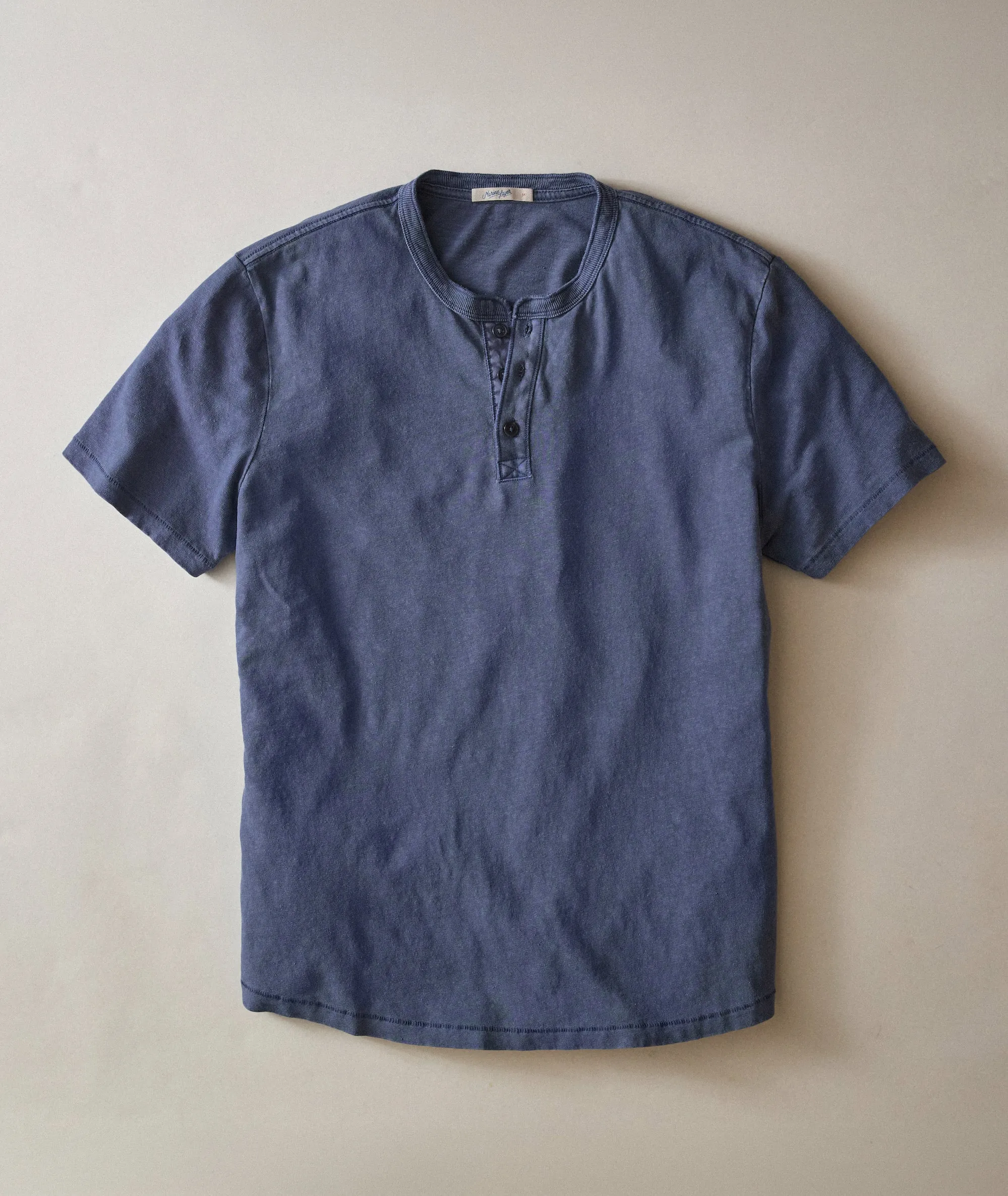 Hemp Cotton Henley sold by Marine Layer