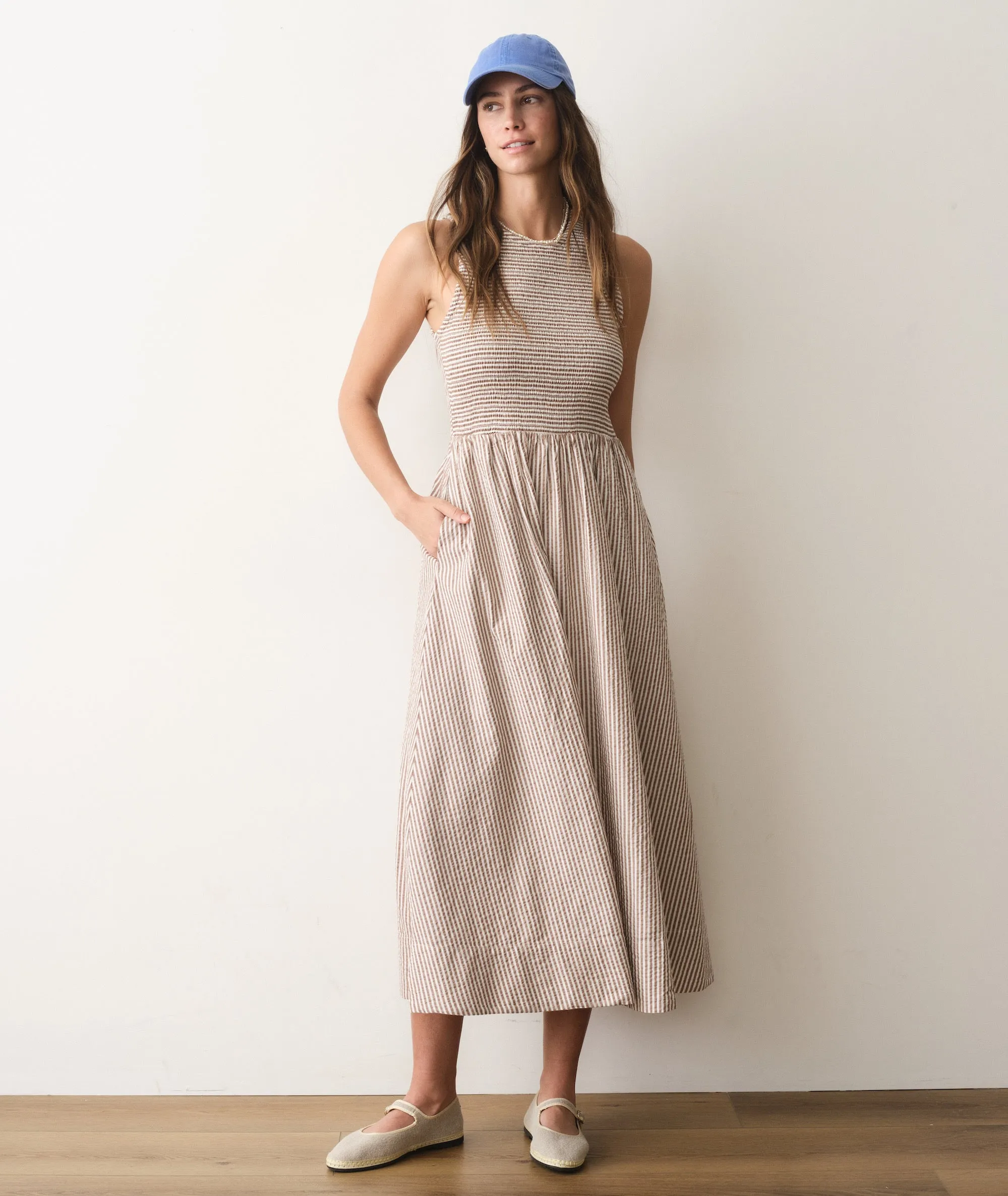 Darcy Seersucker Maxi Dress sold by Marine Layer product image thumbnail 4