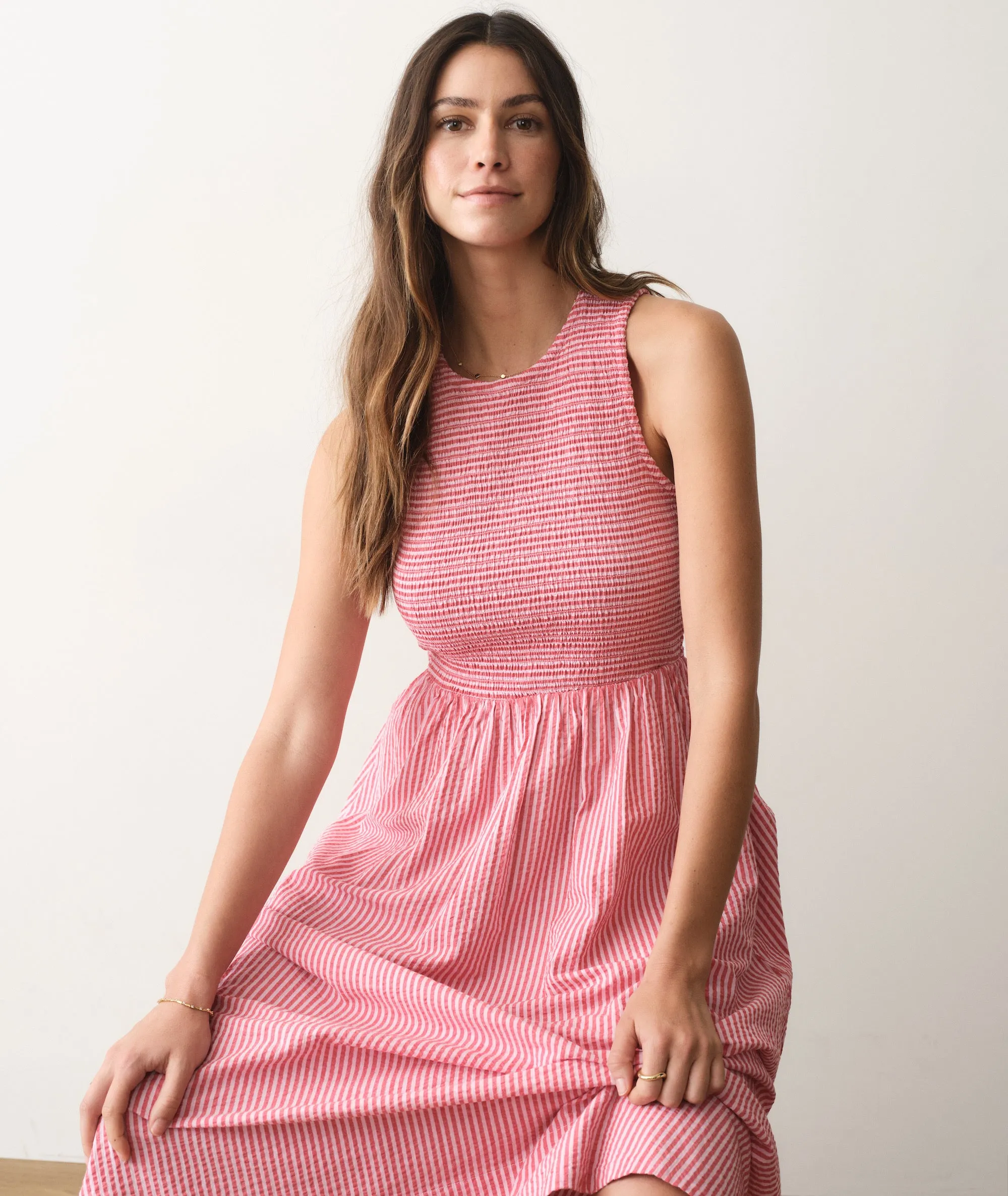 Darcy Seersucker Maxi Dress sold by Marine Layer product image thumbnail 5