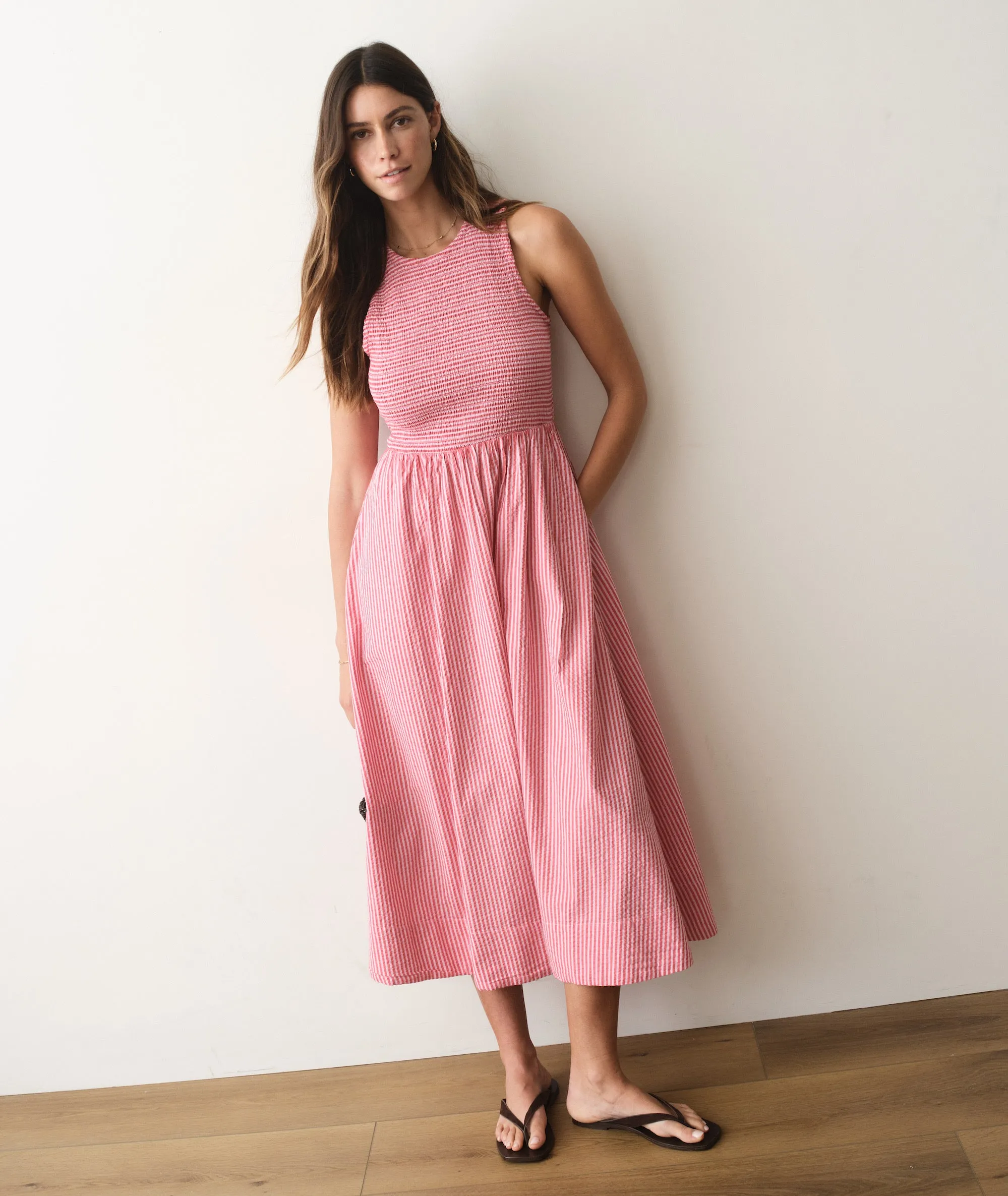 Darcy Seersucker Maxi Dress sold by Marine Layer product image thumbnail 4