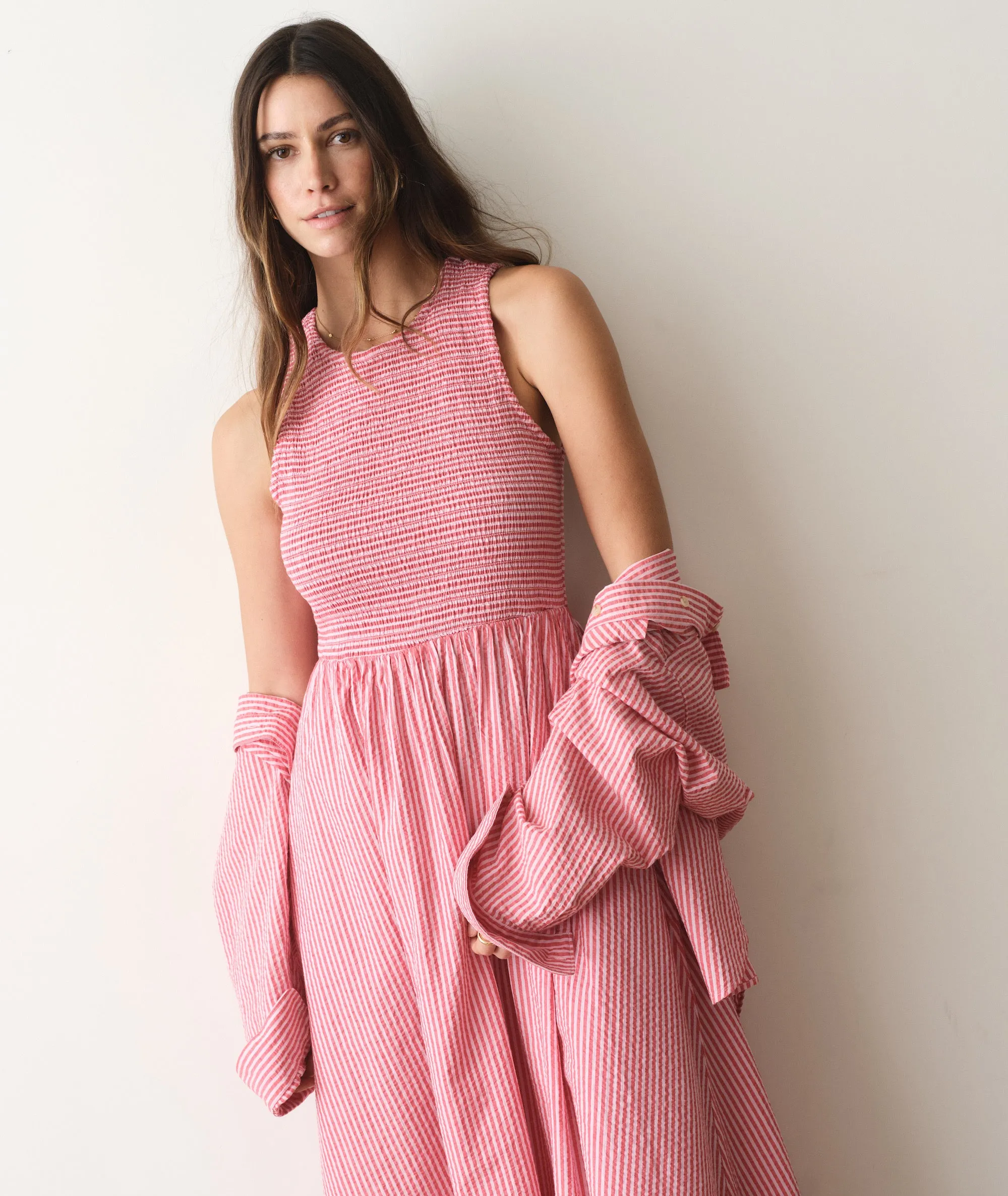 Darcy Seersucker Maxi Dress sold by Marine Layer product image thumbnail 3