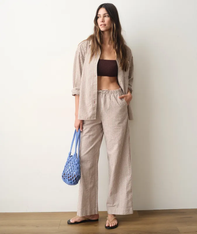 Josie Seersucker Drawstring Pant made by Marine Layer