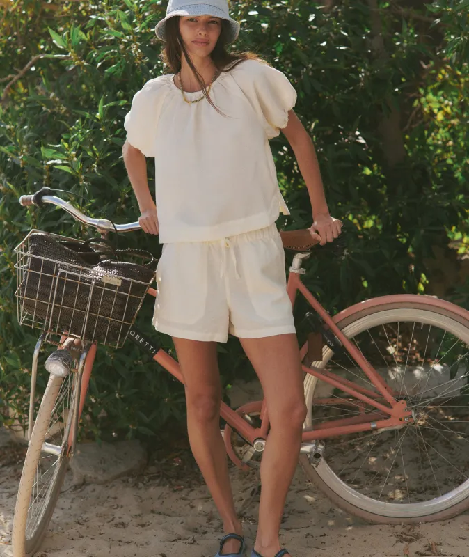 Linen Drawstring Short made by Marine Layer