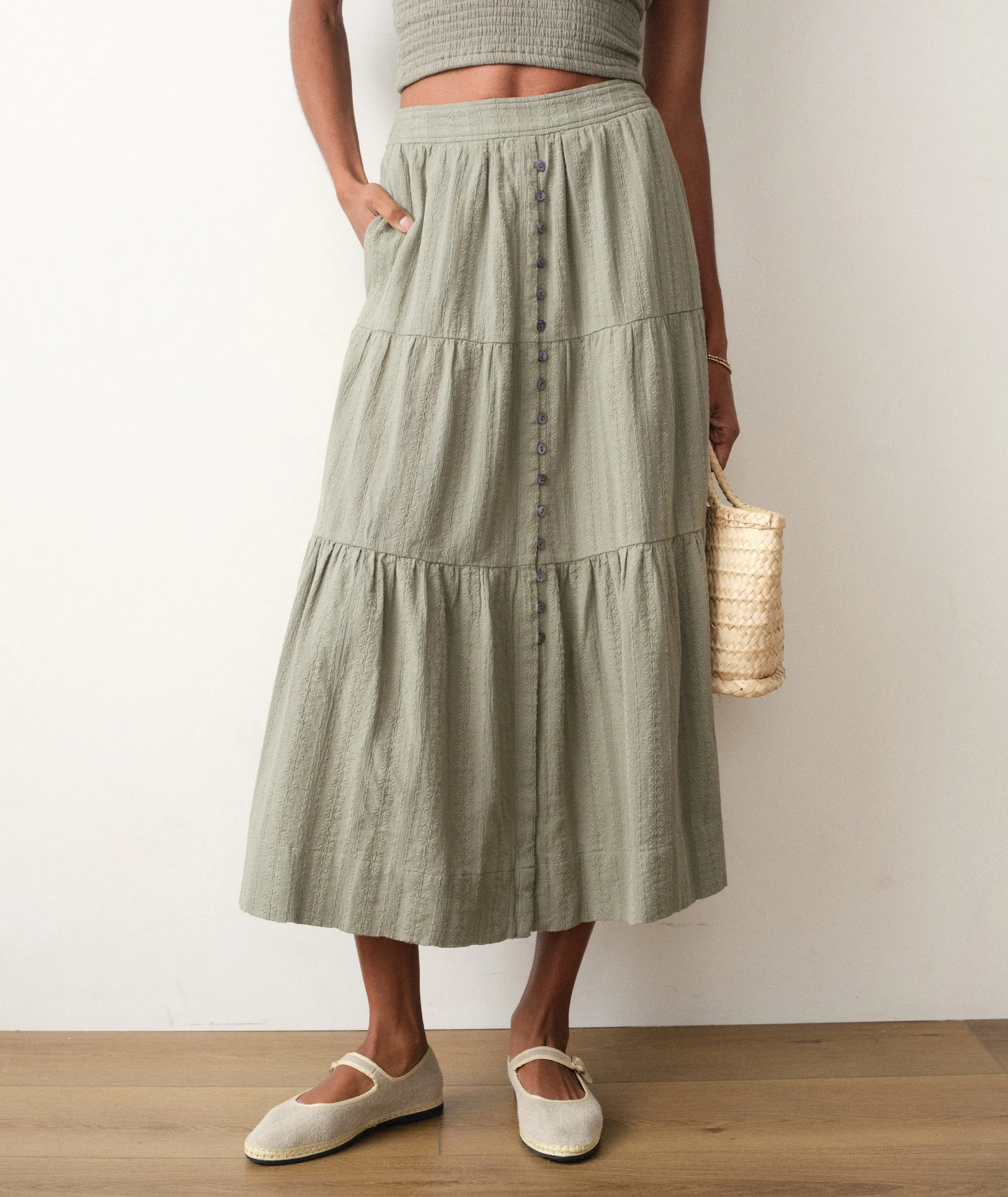 Lana Button-Through Skirt sold by Marine Layer product image thumbnail 2