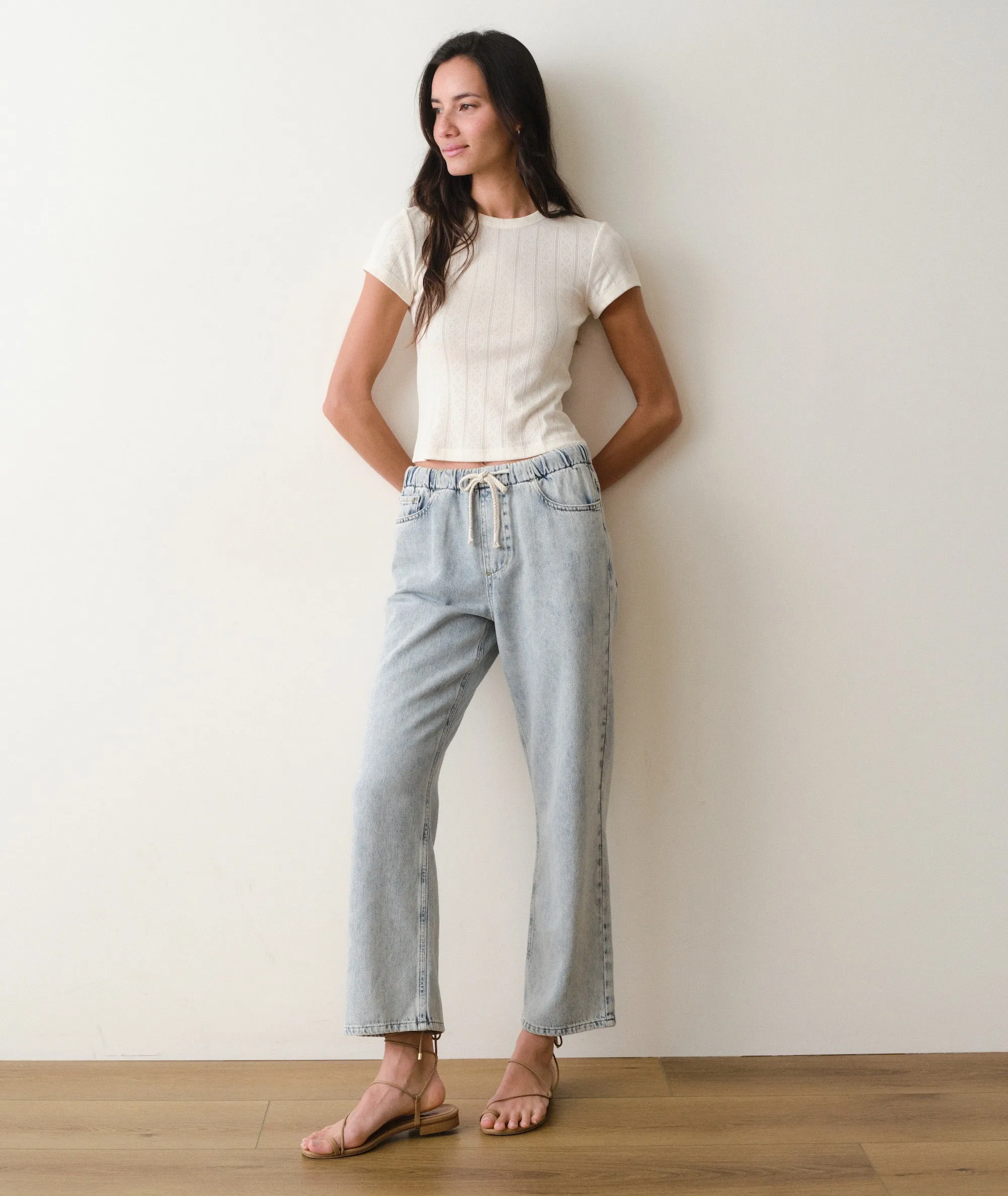Lexi Pointelle Tee sold by Marine Layer product image thumbnail 4