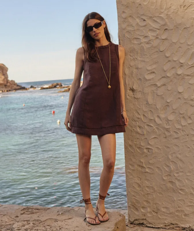 Cora Linen Mini Dress made by Marine Layer