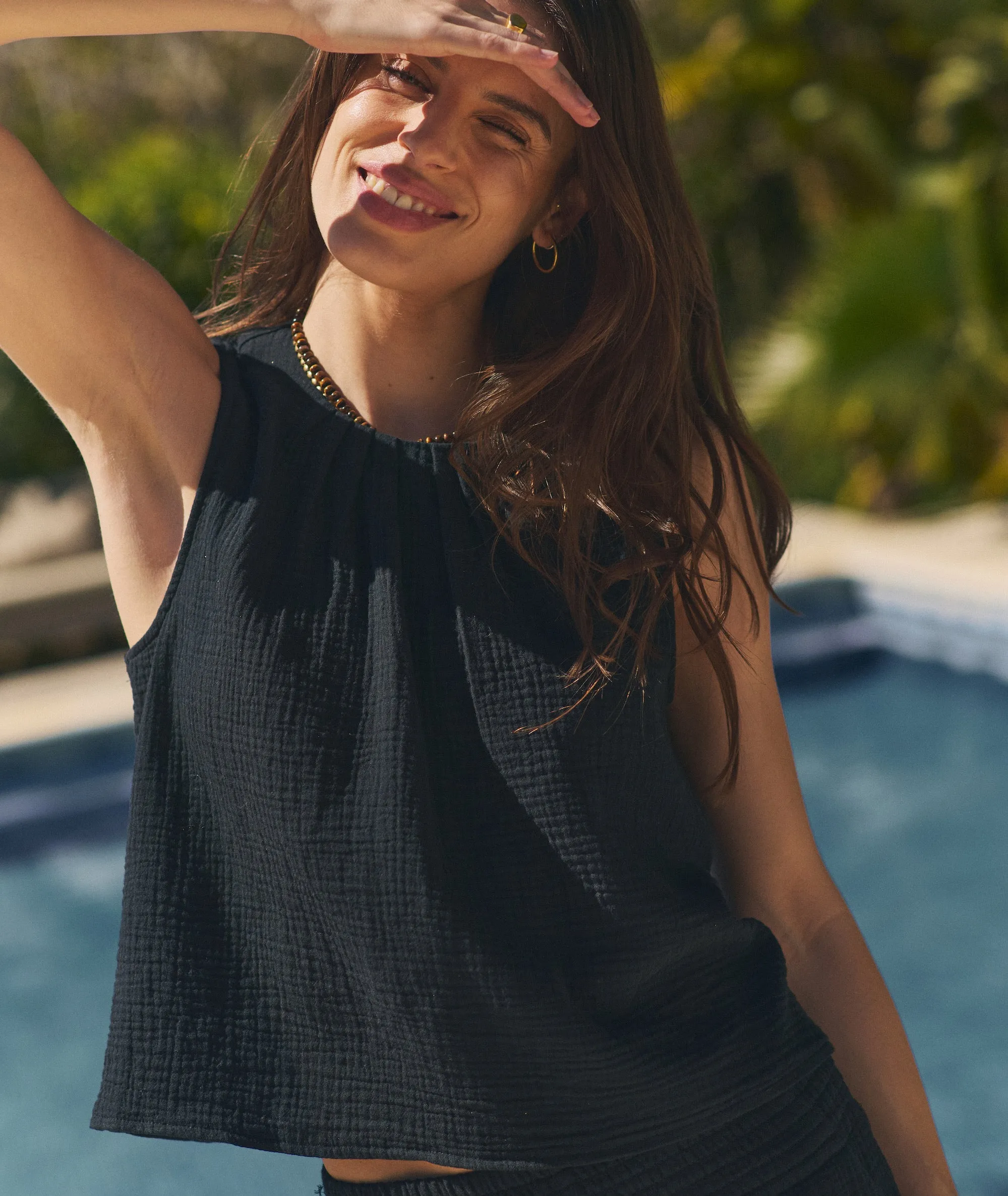 Serena High Neck Tank sold by Marine Layer