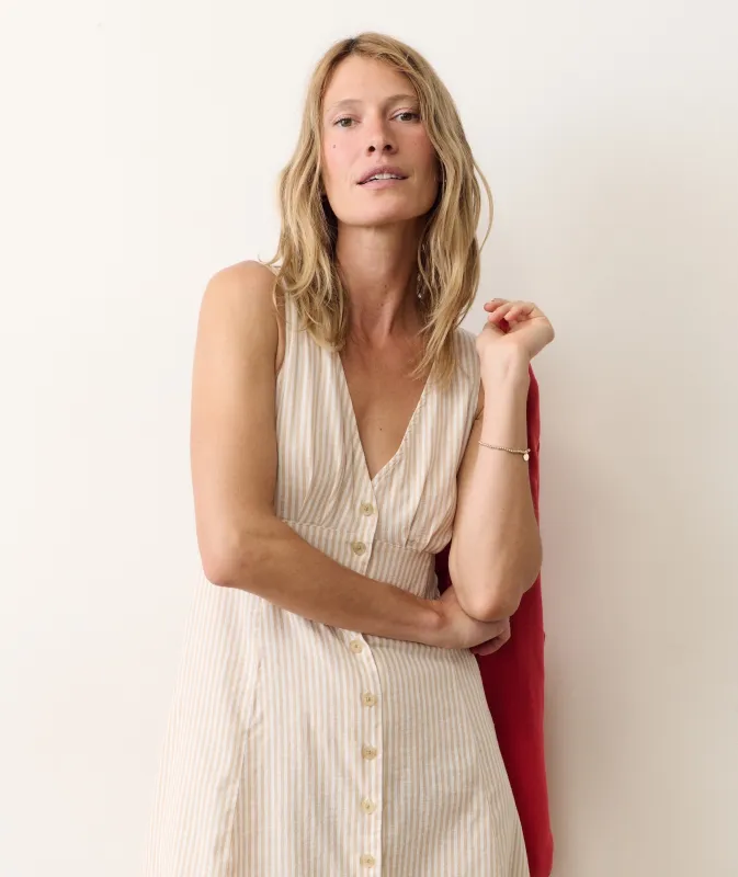 Camila Sleeveless Mini Dress made by Marine Layer