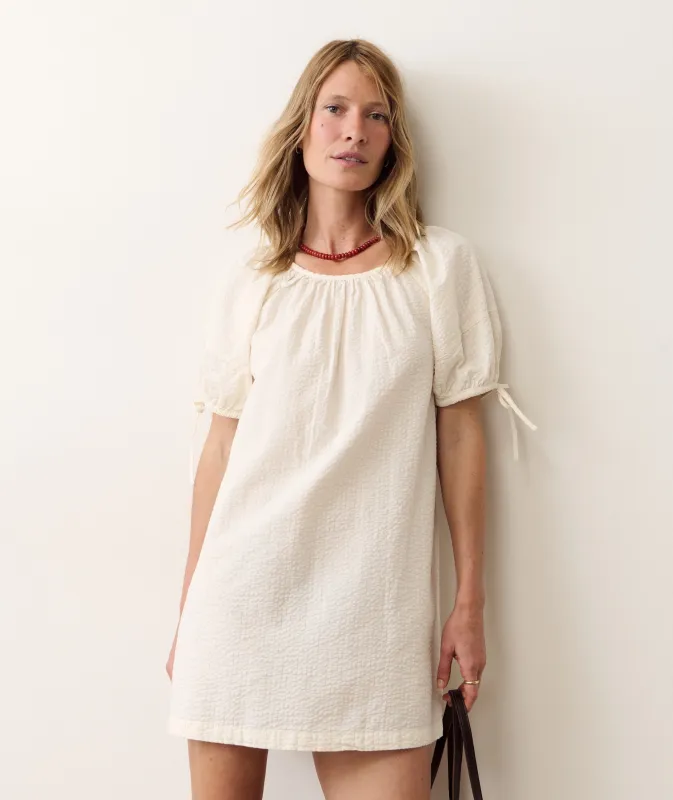 Aleca Seersucker Mini Dress made by Marine Layer