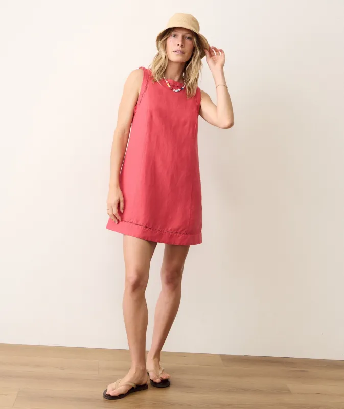 Cora Linen Mini Dress made by Marine Layer