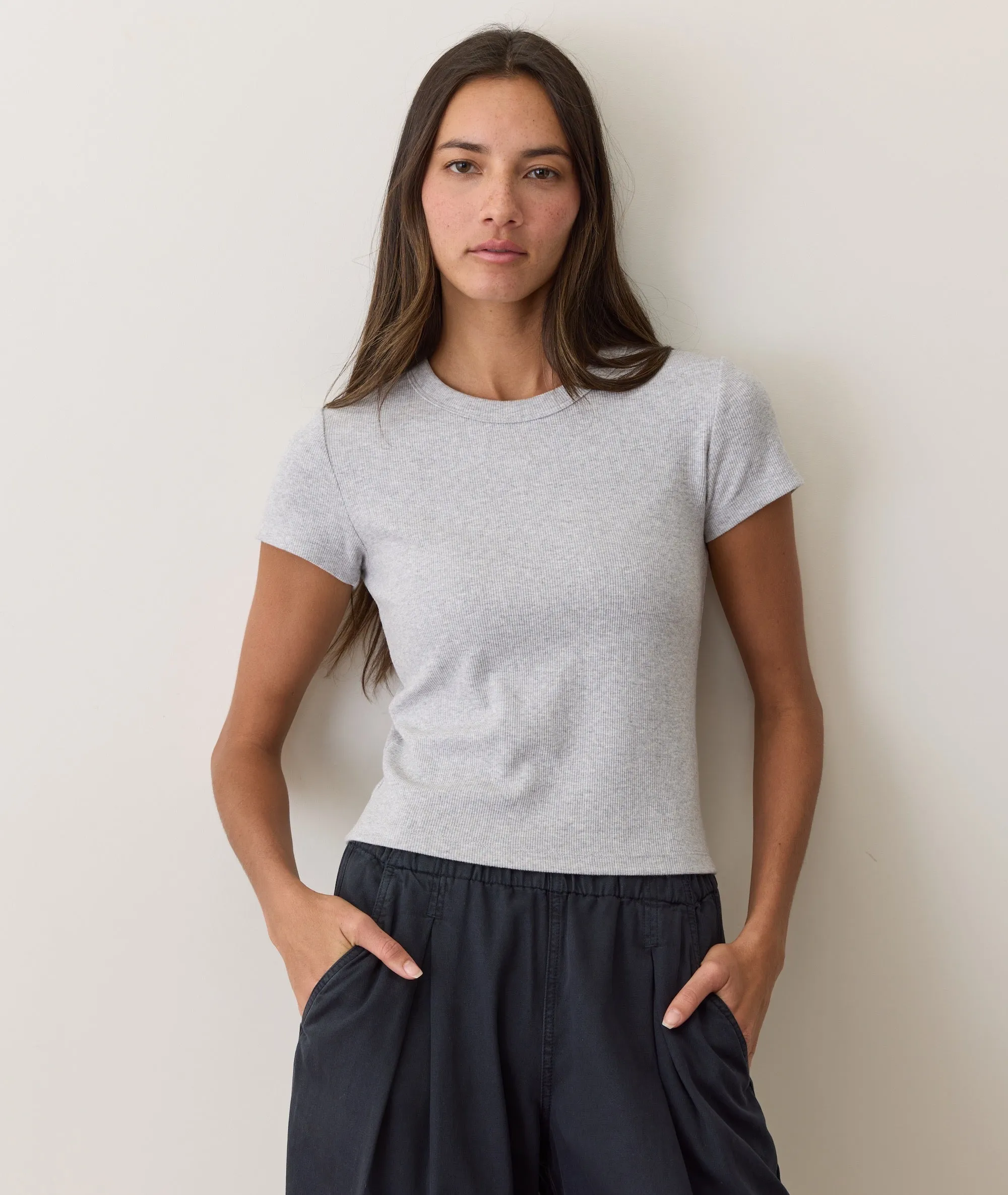 Lexi Rib Sun-In Crew Tee sold by Marine Layer product image thumbnail 2