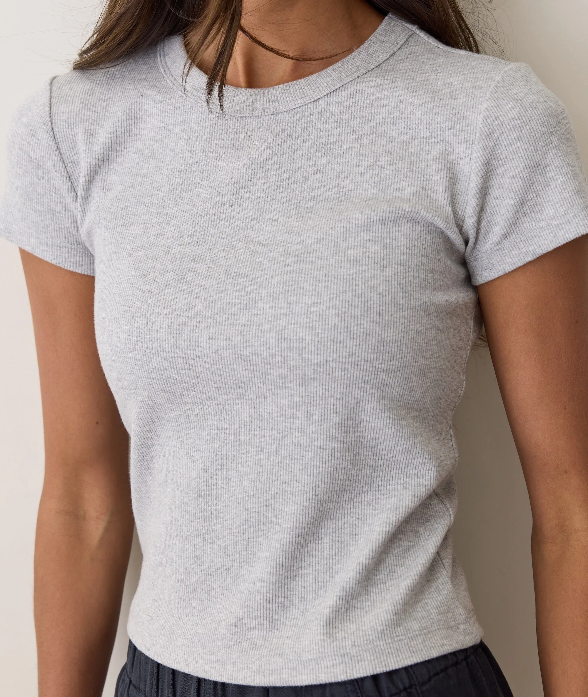 Lexi Rib Sun-In Crew Tee sold by Marine Layer product image thumbnail 5