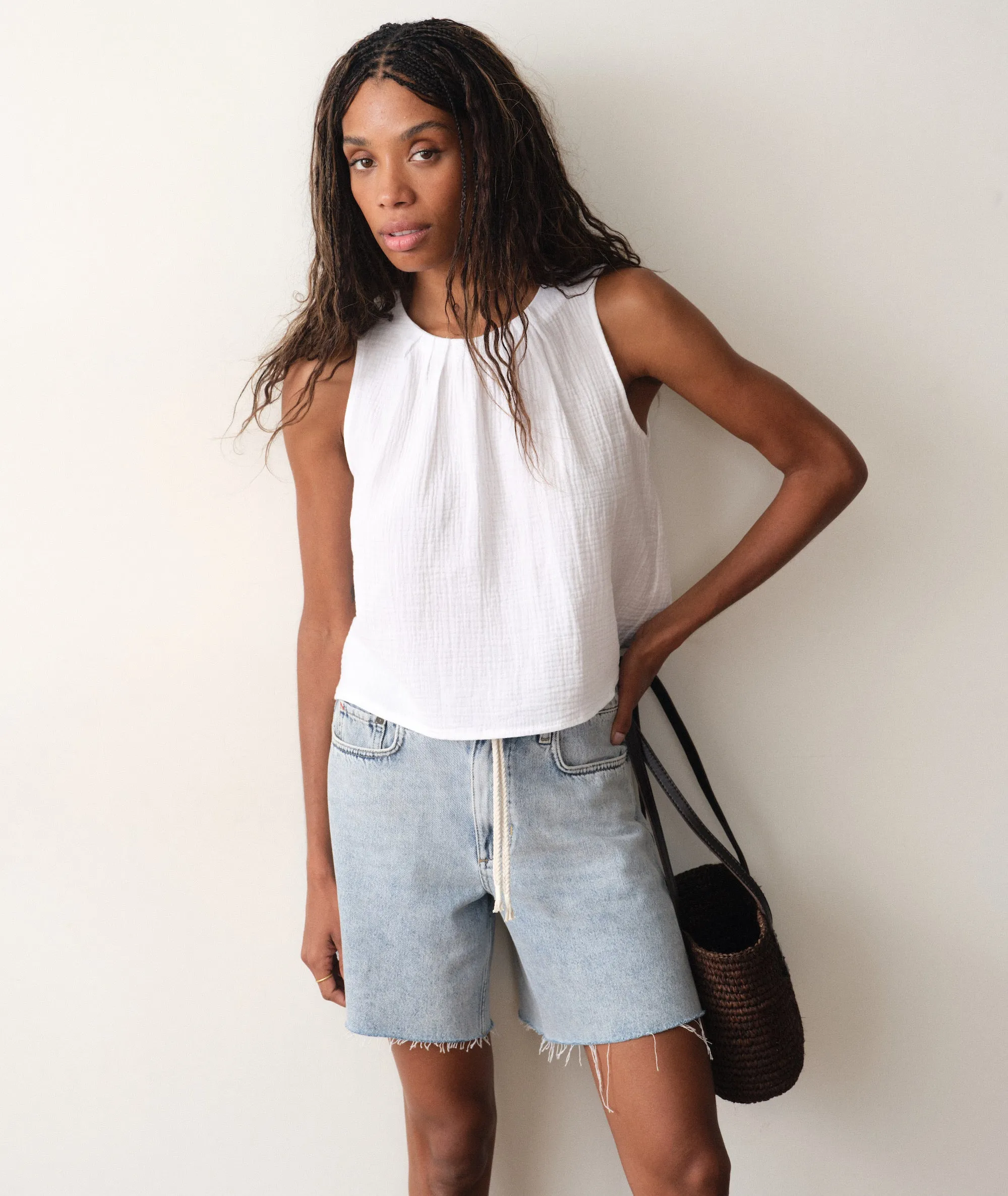 Serena High Neck Tank sold by Marine Layer product image thumbnail 3
