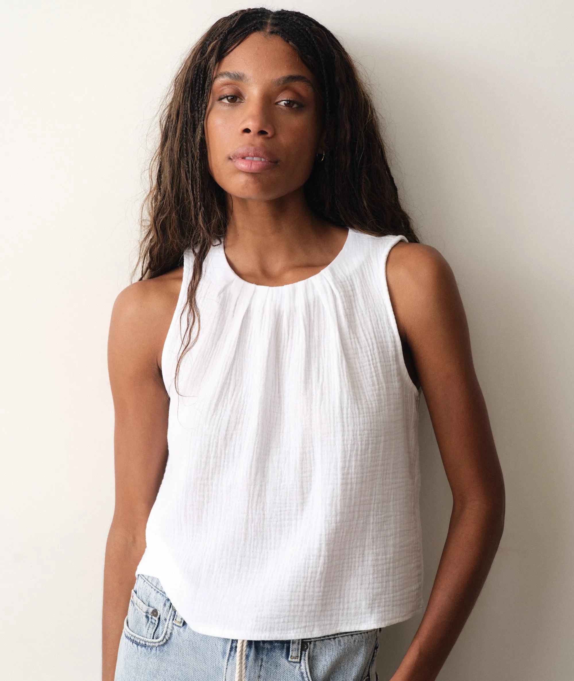 Serena High Neck Tank sold by Marine Layer
