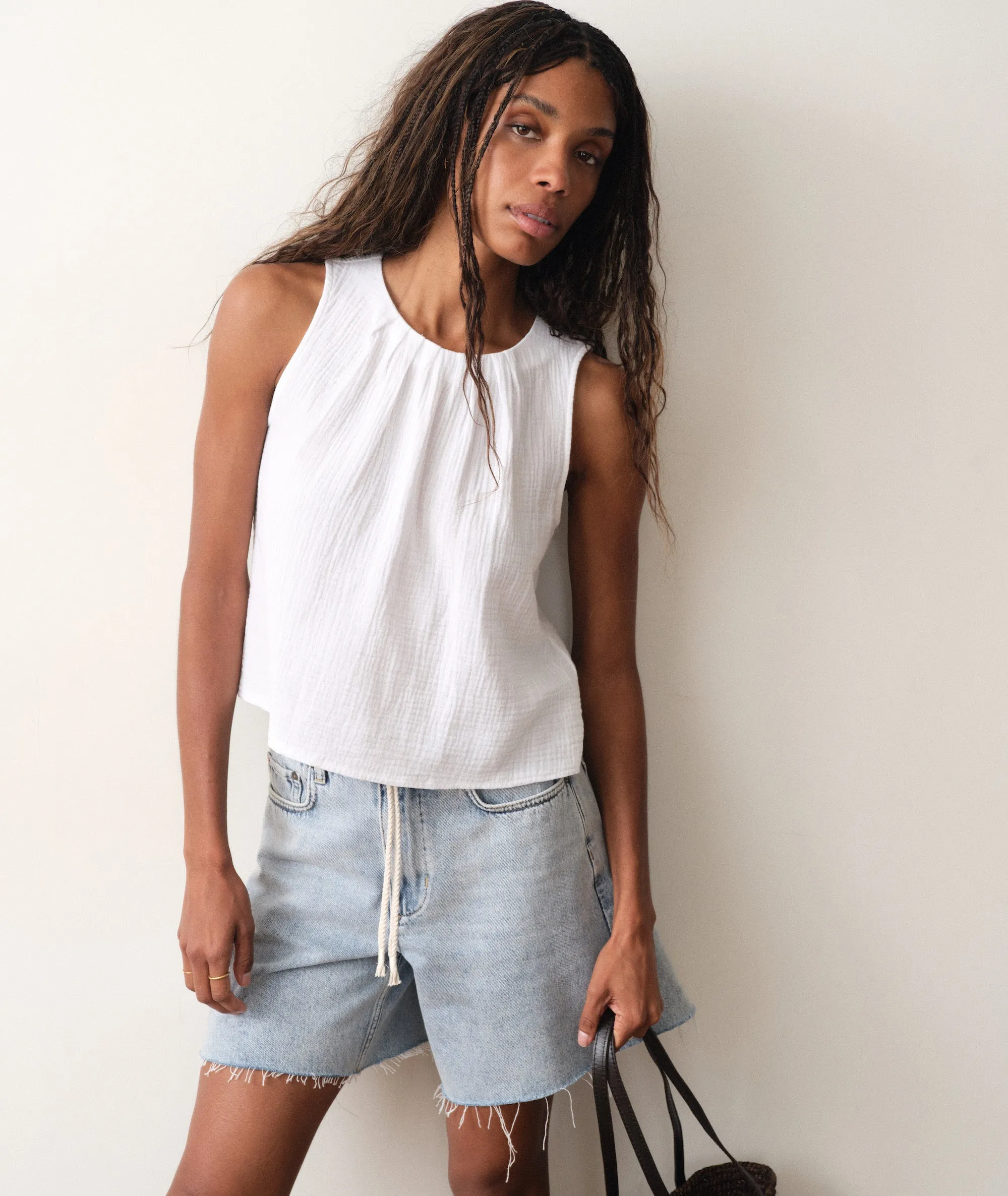 Serena High Neck Tank sold by Marine Layer product image thumbnail 2