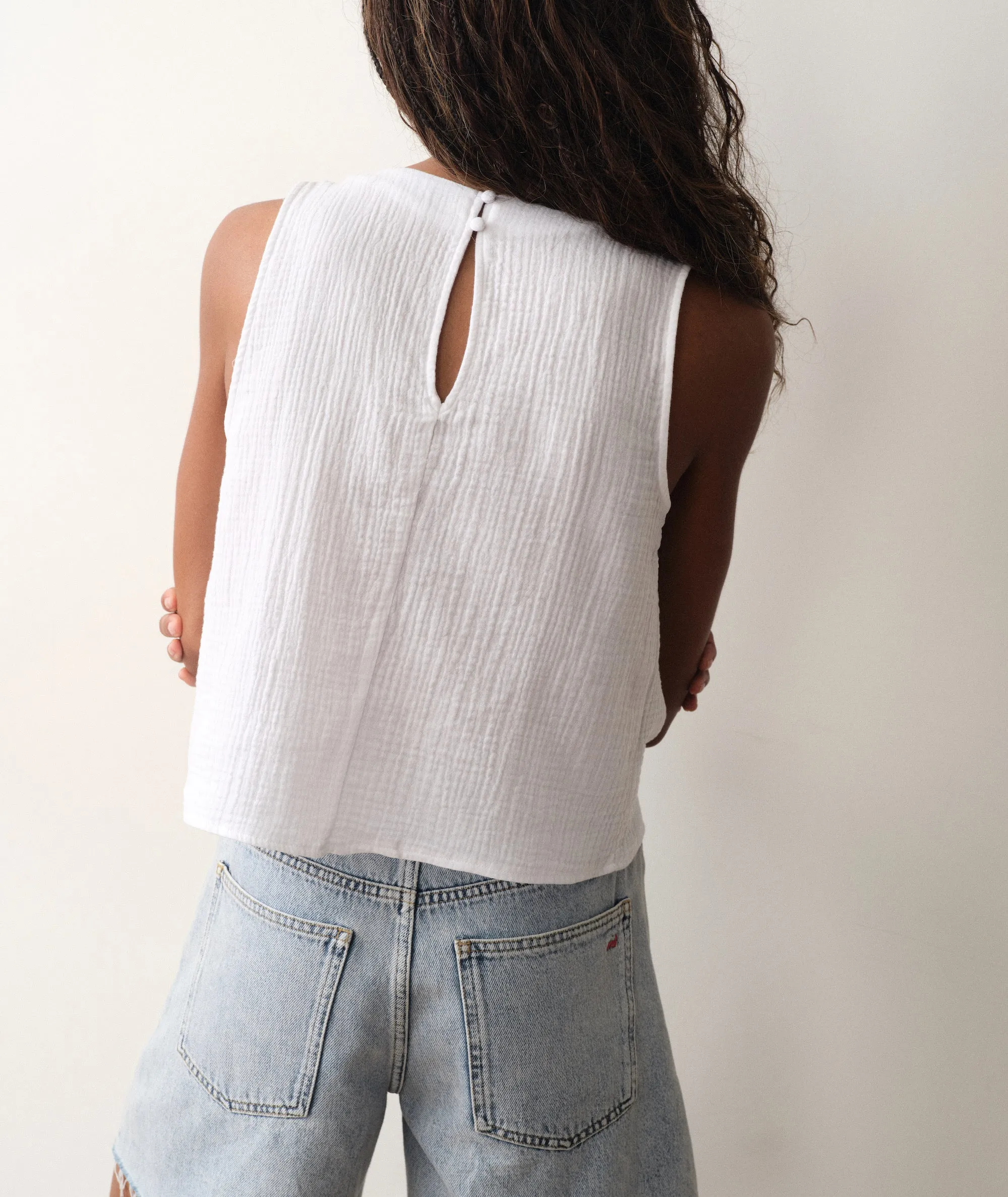 Serena High Neck Tank sold by Marine Layer product image thumbnail 4