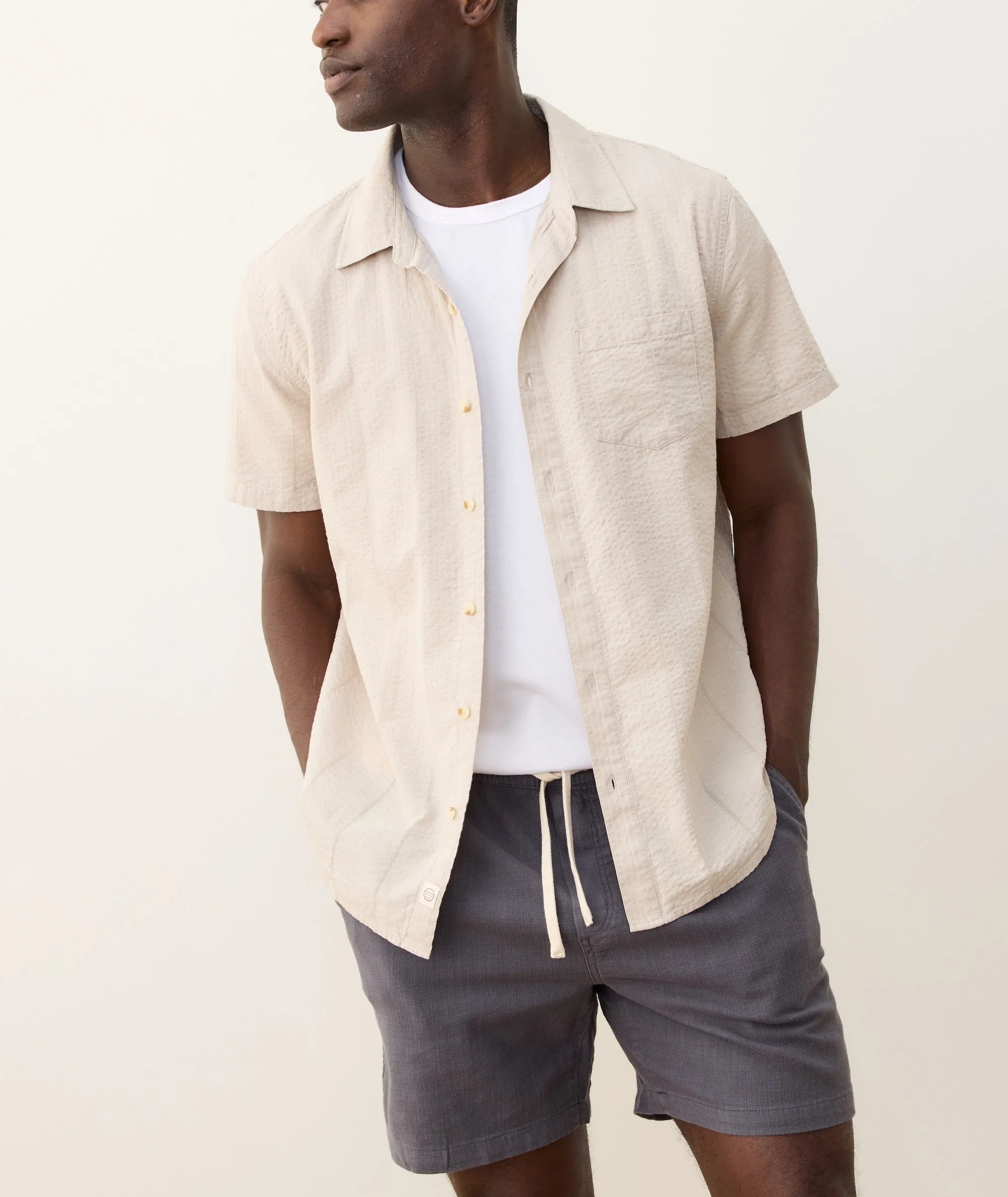 Seersucker Classic Shirt sold by Marine Layer product image thumbnail 2