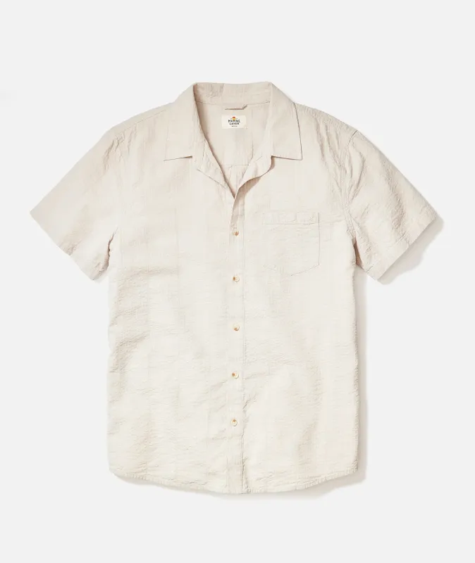 Seersucker Classic Shirt made by Marine Layer