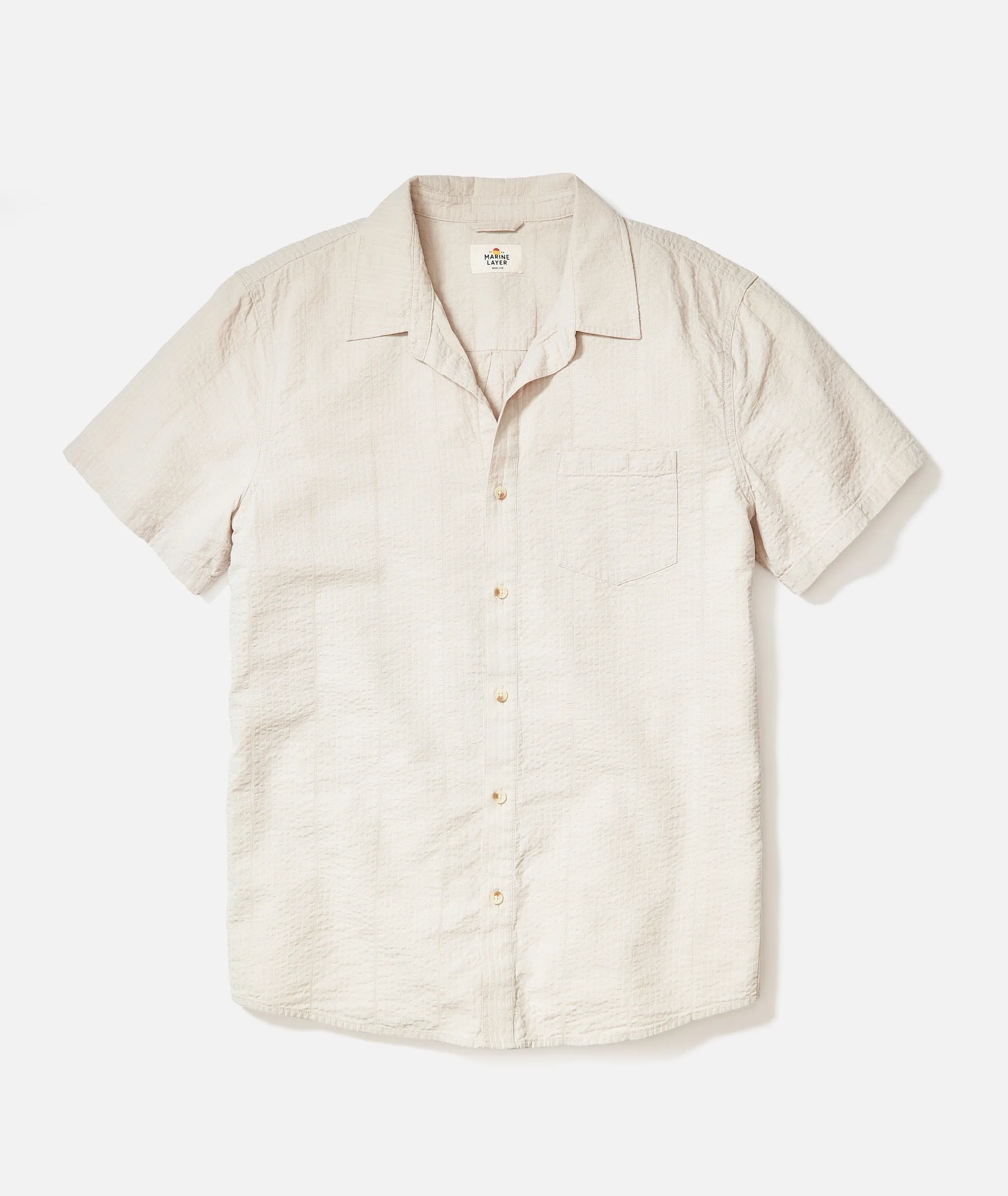 Seersucker Classic Shirt sold by Marine Layer