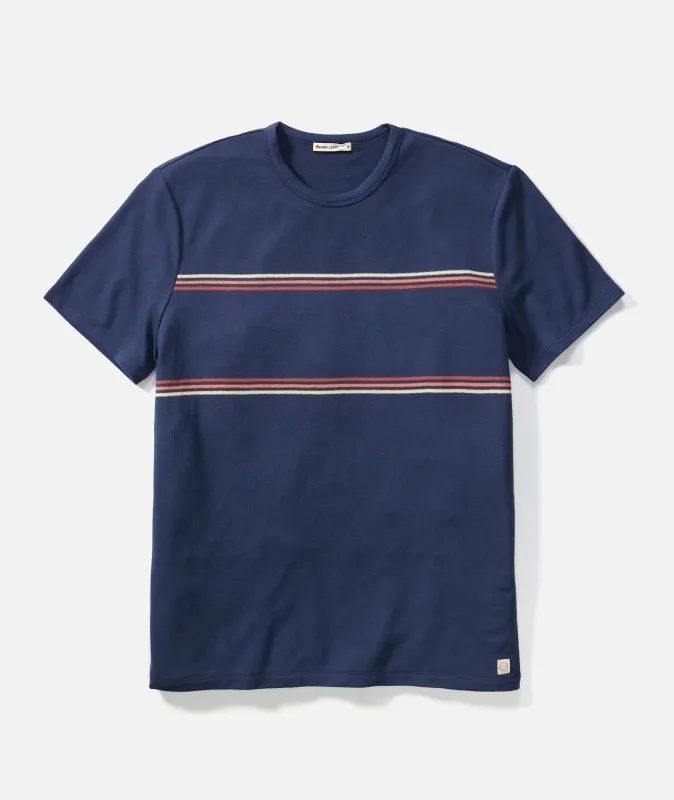 Signature Jacquard Crew Tee made by Marine Layer